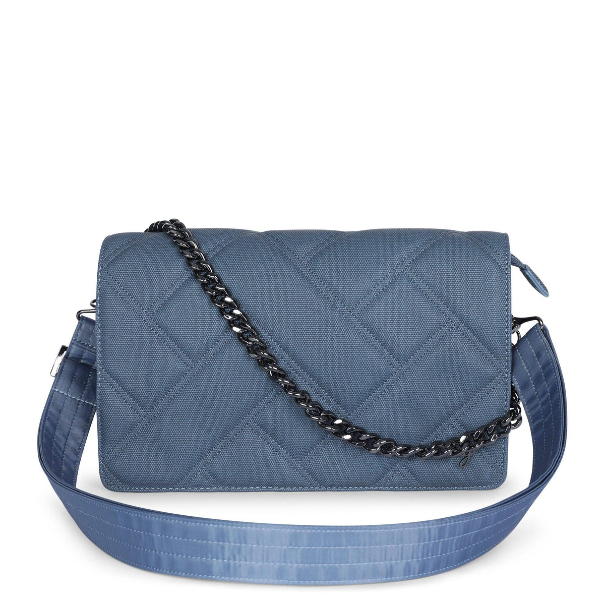Huddle Matte Luxe VL Shoulder Bag - SLATE BLUE - HuddleMatteVL_MatteVL_SlateBlue_01