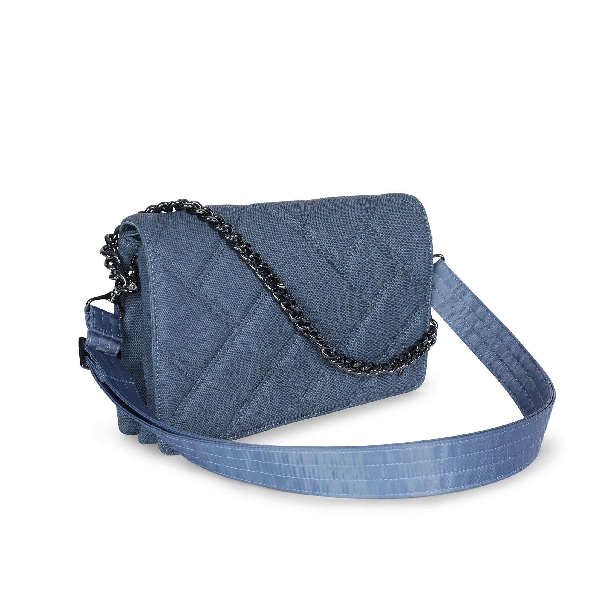 Huddle Matte Luxe VL Shoulder Bag - SLATE BLUE - HuddleMatteVL_MatteVL_SlateBlue_02