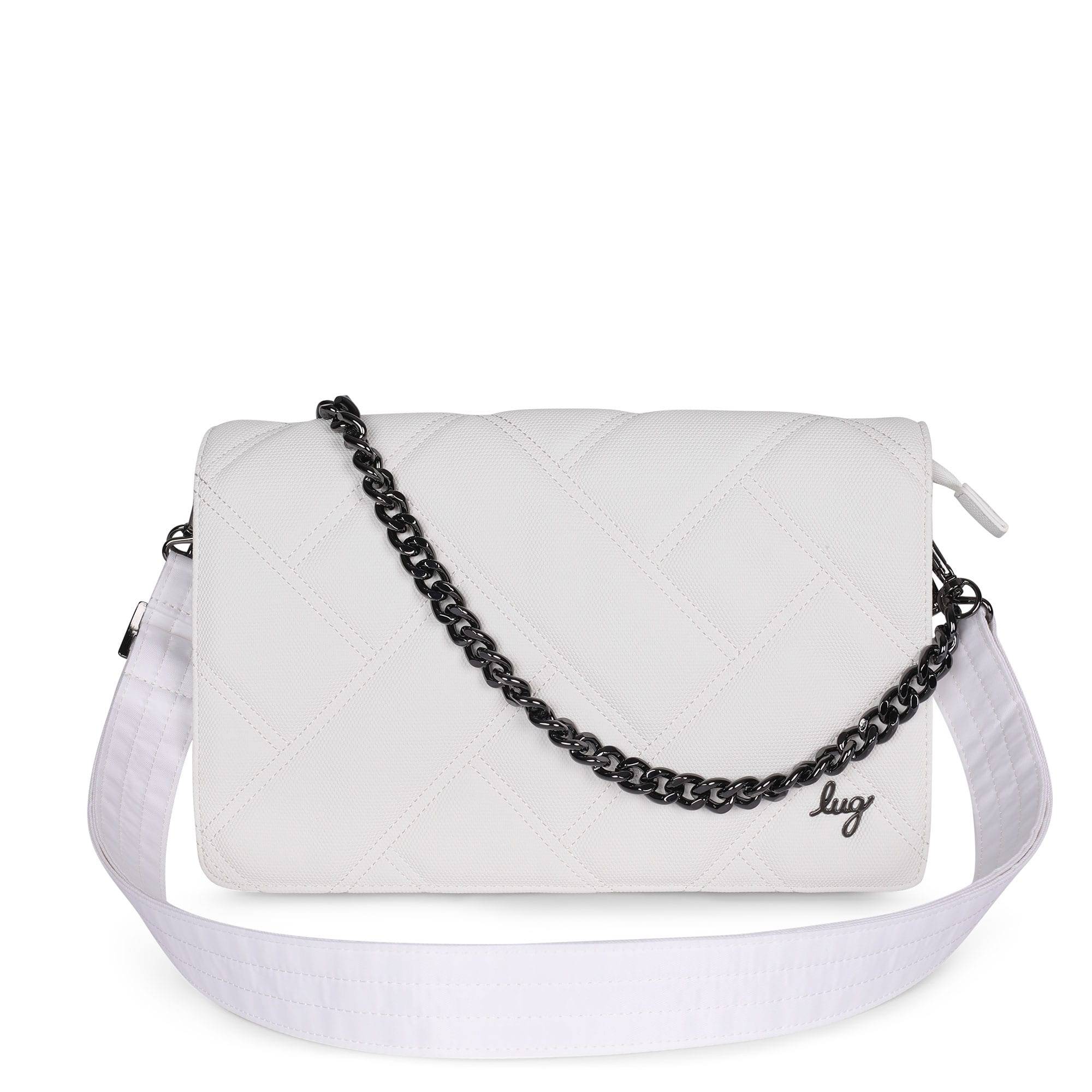 Huddle Matte Luxe VL Shoulder Bag - WHITE - HuddleMatteVL_MatteVL_White_01
