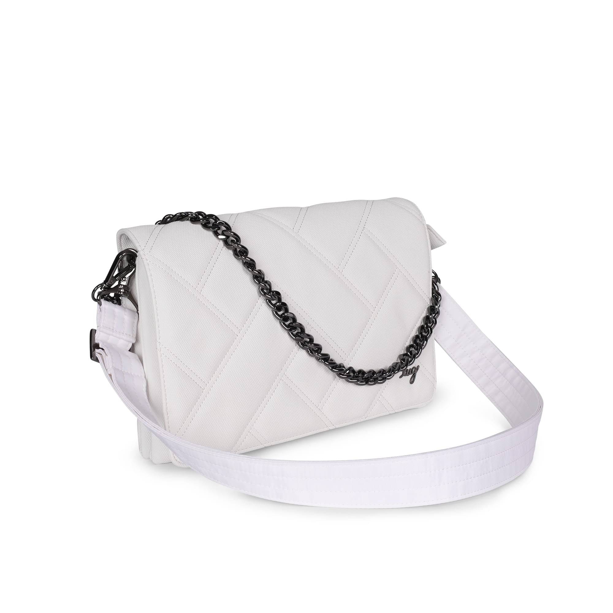 Huddle Matte Luxe VL Shoulder Bag - WHITE - HuddleMatteVL_MatteVL_White_02