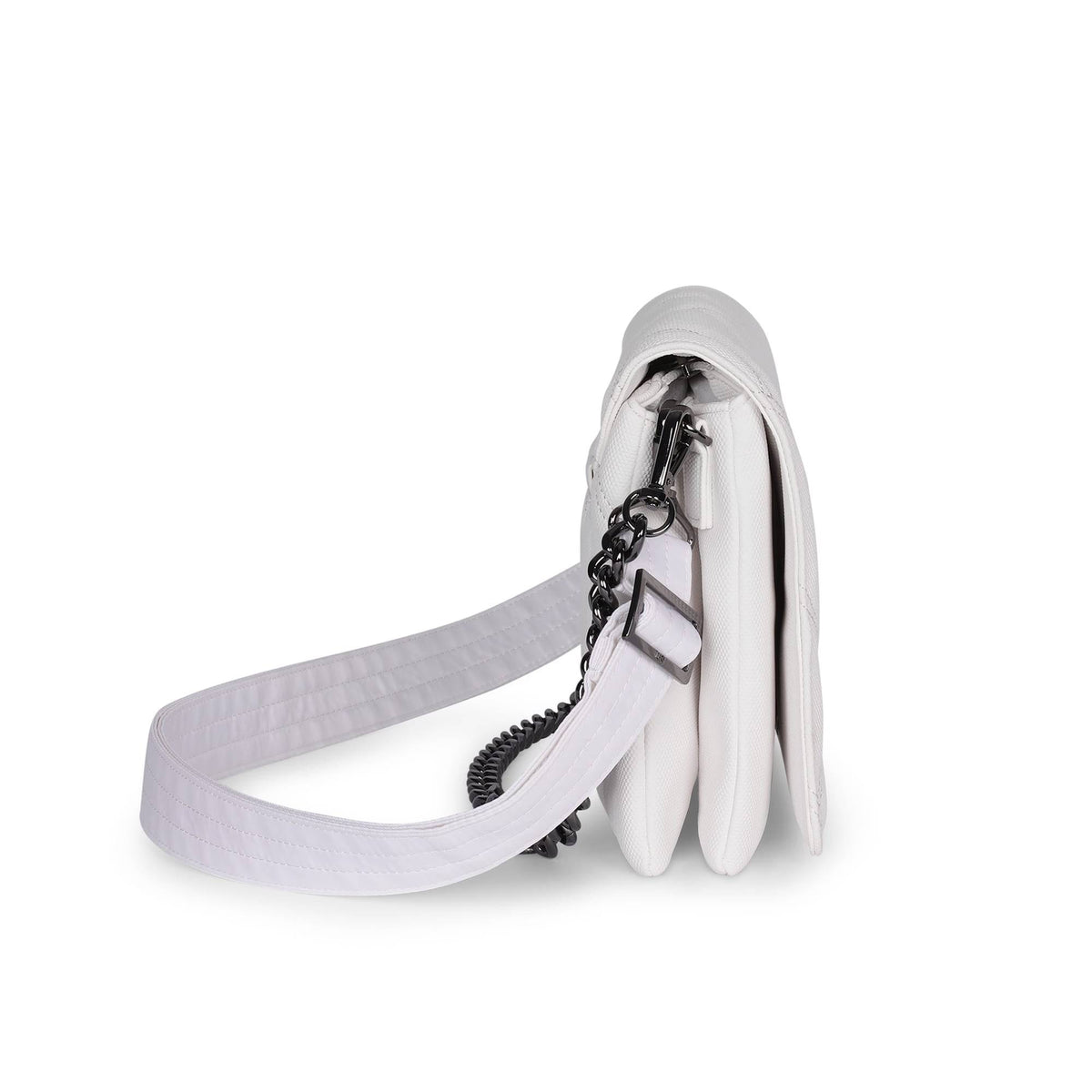 Huddle Matte Luxe VL Shoulder Bag - WHITE - HuddleMatteVL_MatteVL_White_03