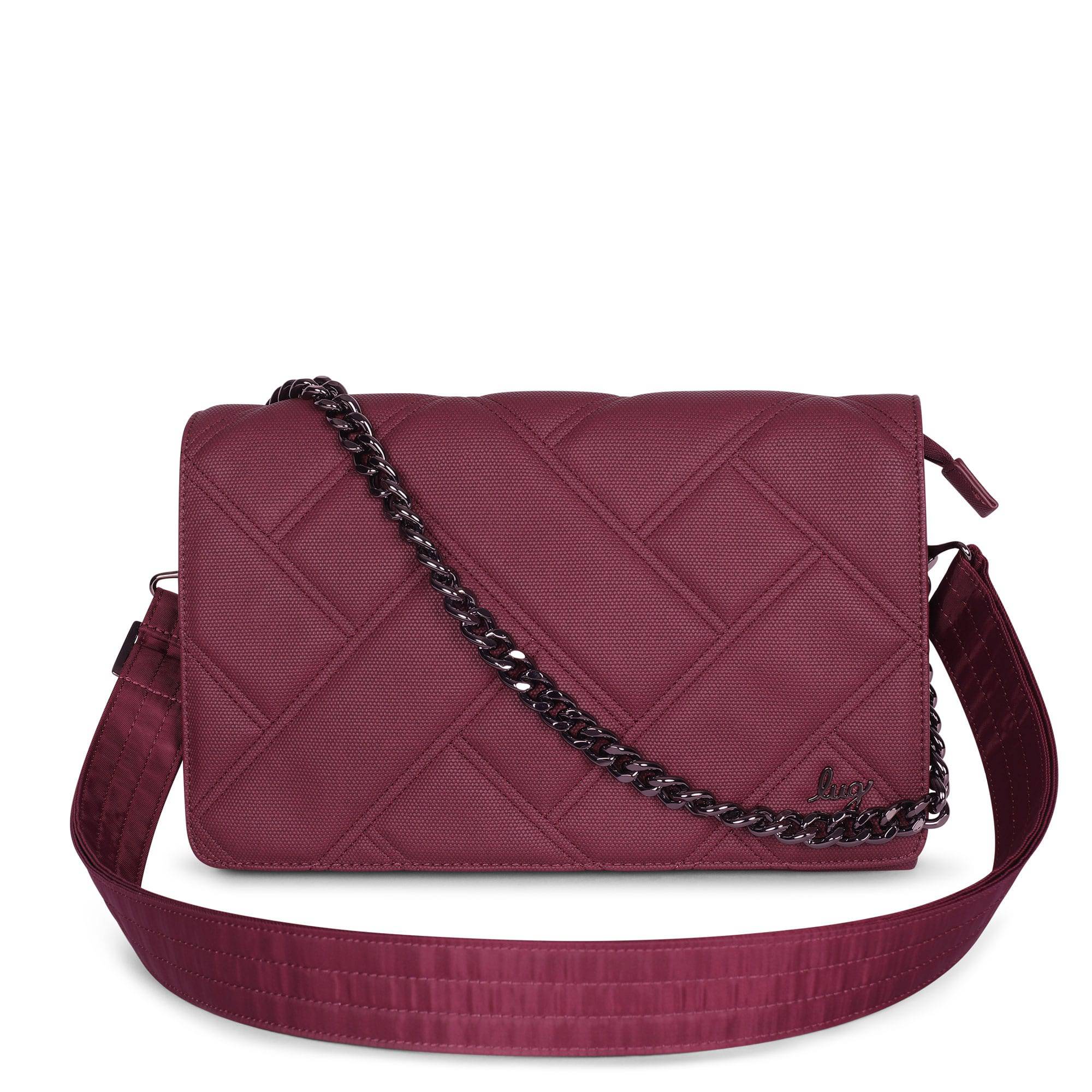 Huddle Matte Luxe VL Shoulder Bag - WINE - HuddleMatteVL_MatteVL_WineRed_01
