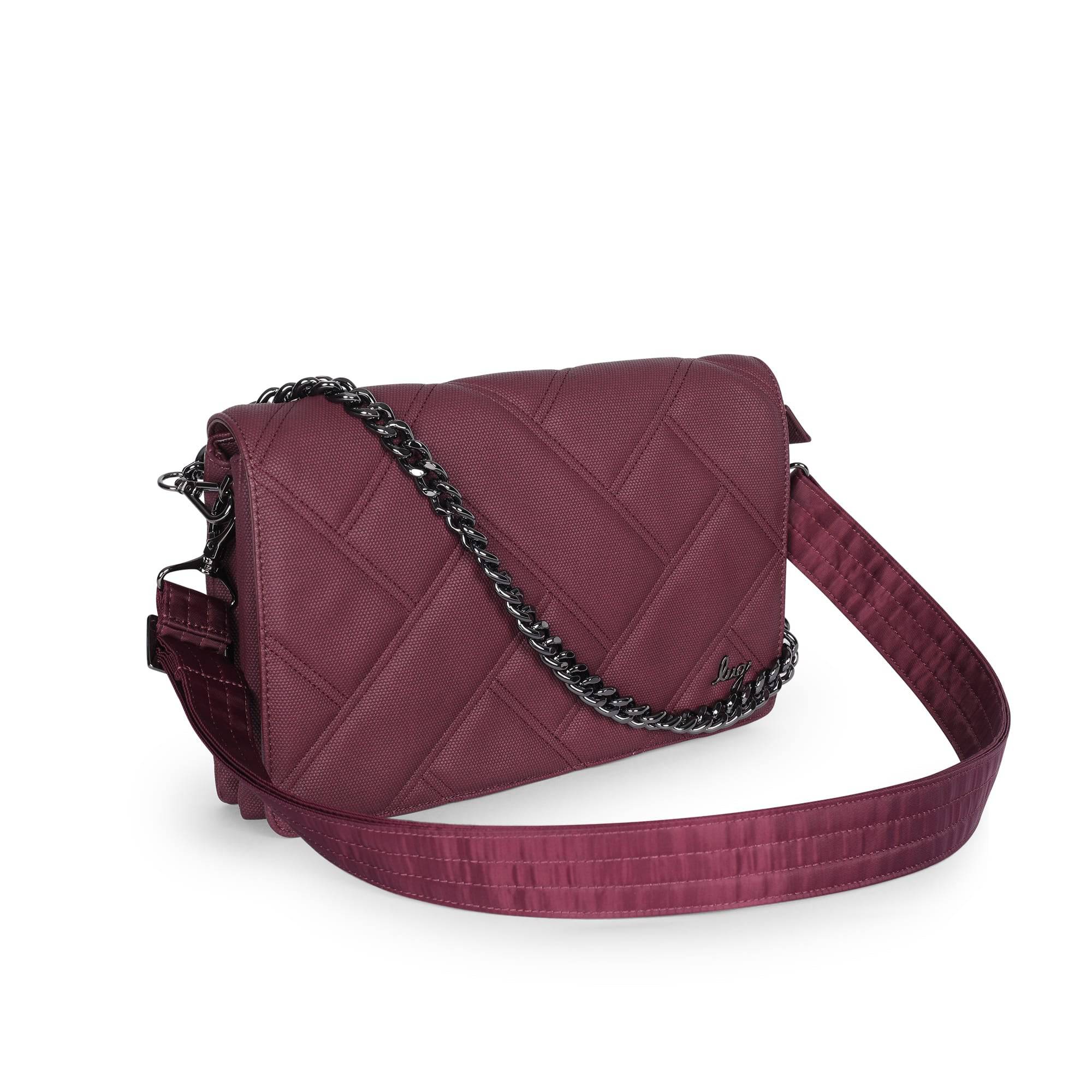 Huddle Matte Luxe VL Shoulder Bag - WINE - HuddleMatteVL_MatteVL_WineRed_02