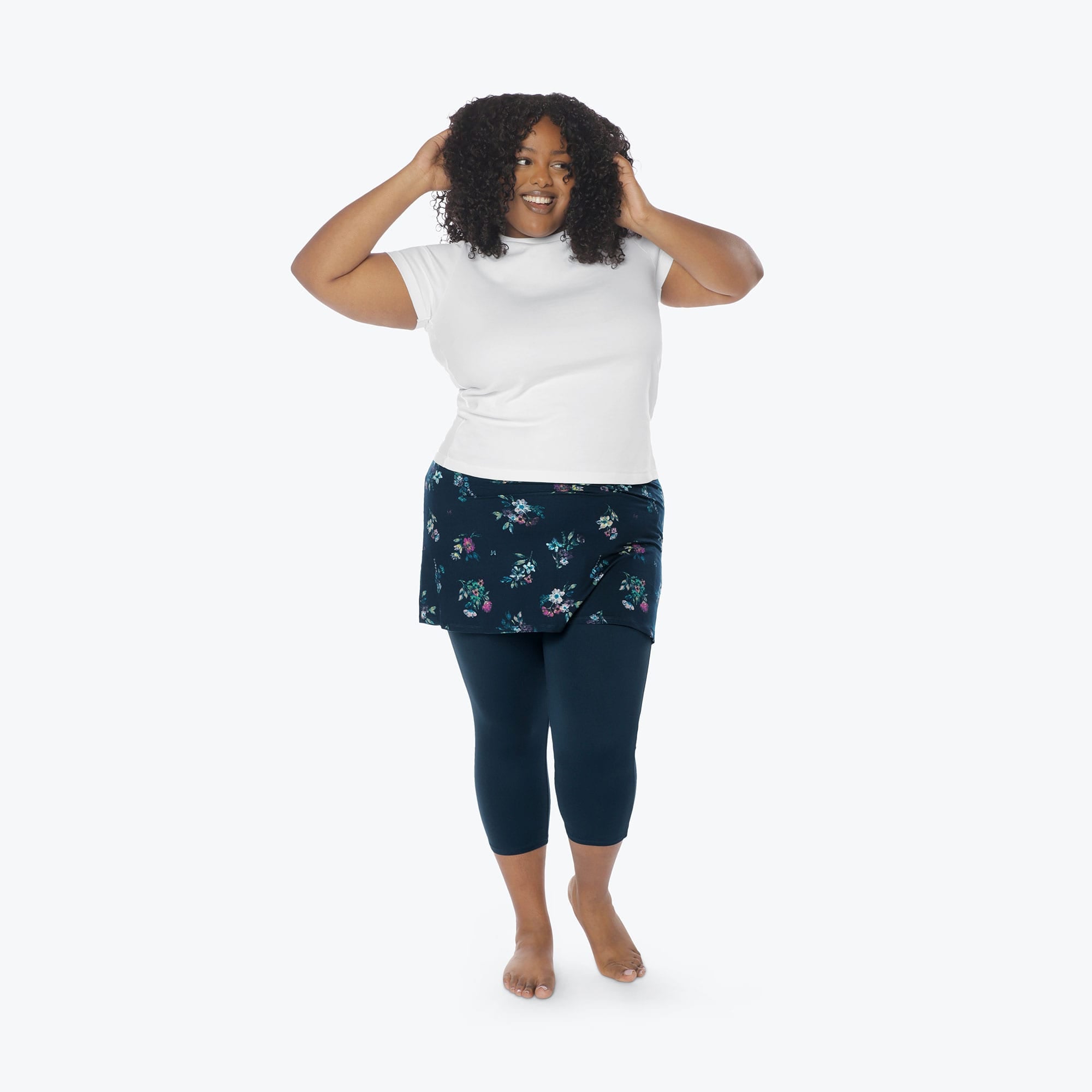 Hula Skirted Lugging - BOUQUET NAVY - Hula_Bouquet_Navy_XL_04