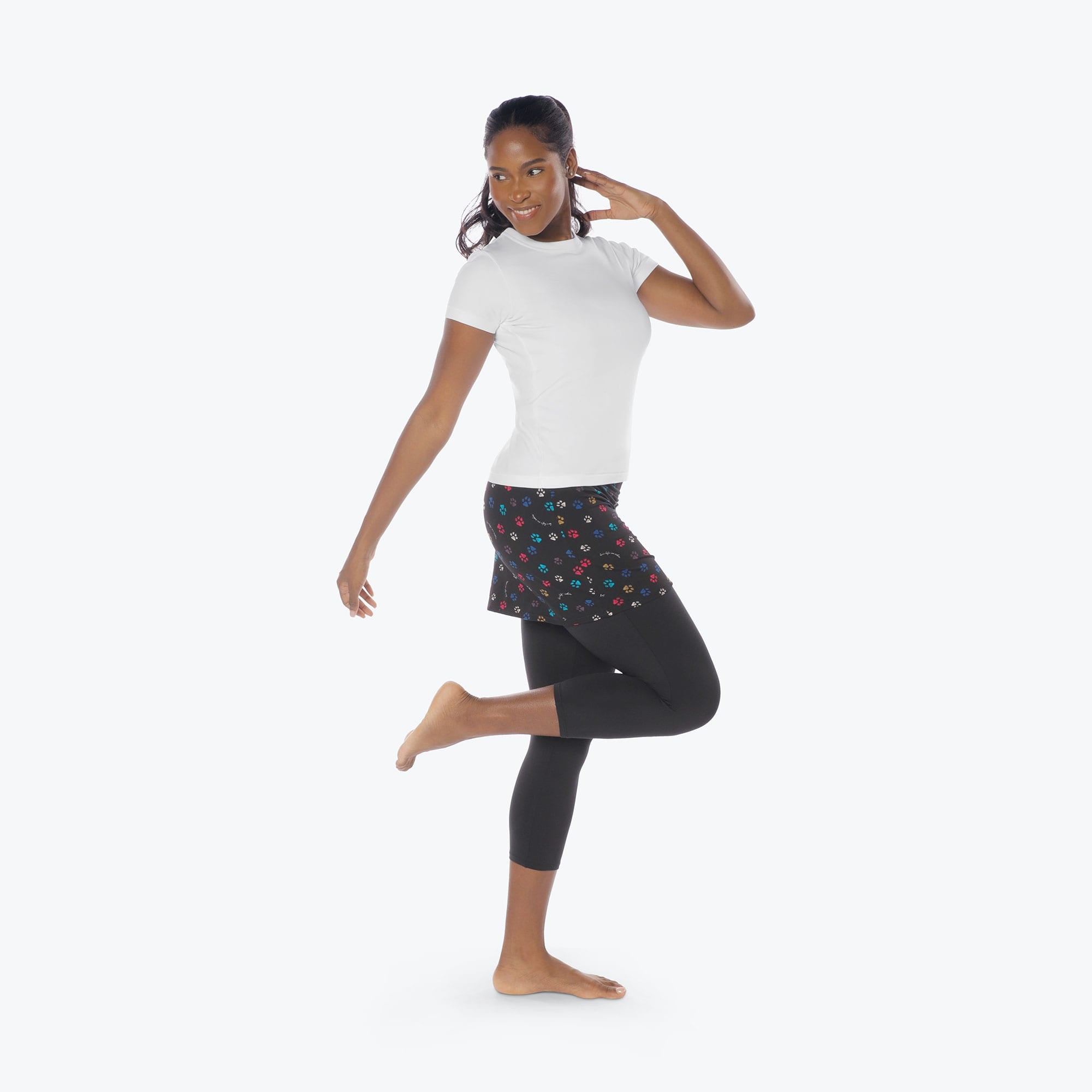 Hula Skirted Lugging - PAWS BLACK - Hula_Paws_Black_S_04