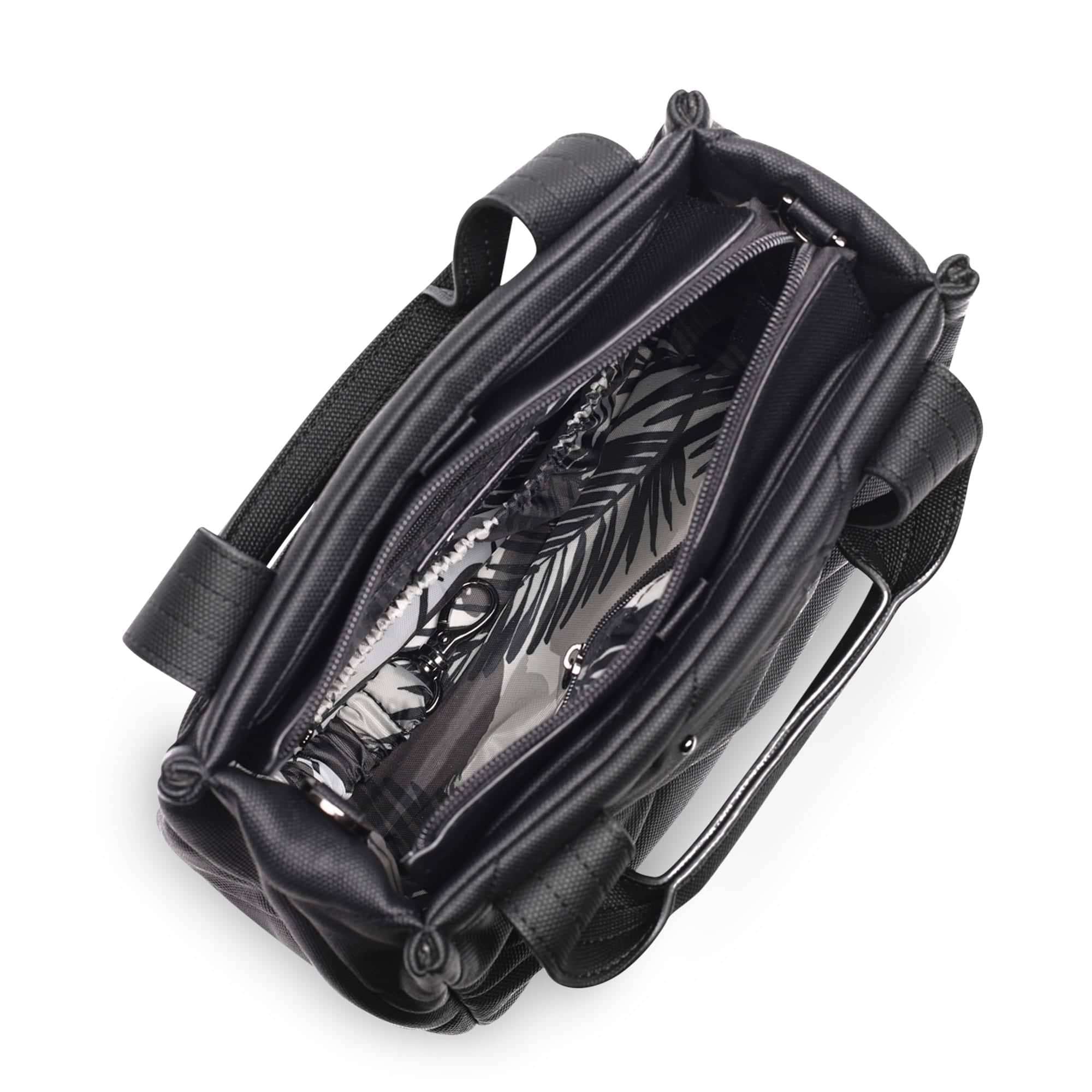 Jitterbug Matte Luxe VL Crossbody Bag - BLACK - JitterbugMatteVL_Black_05