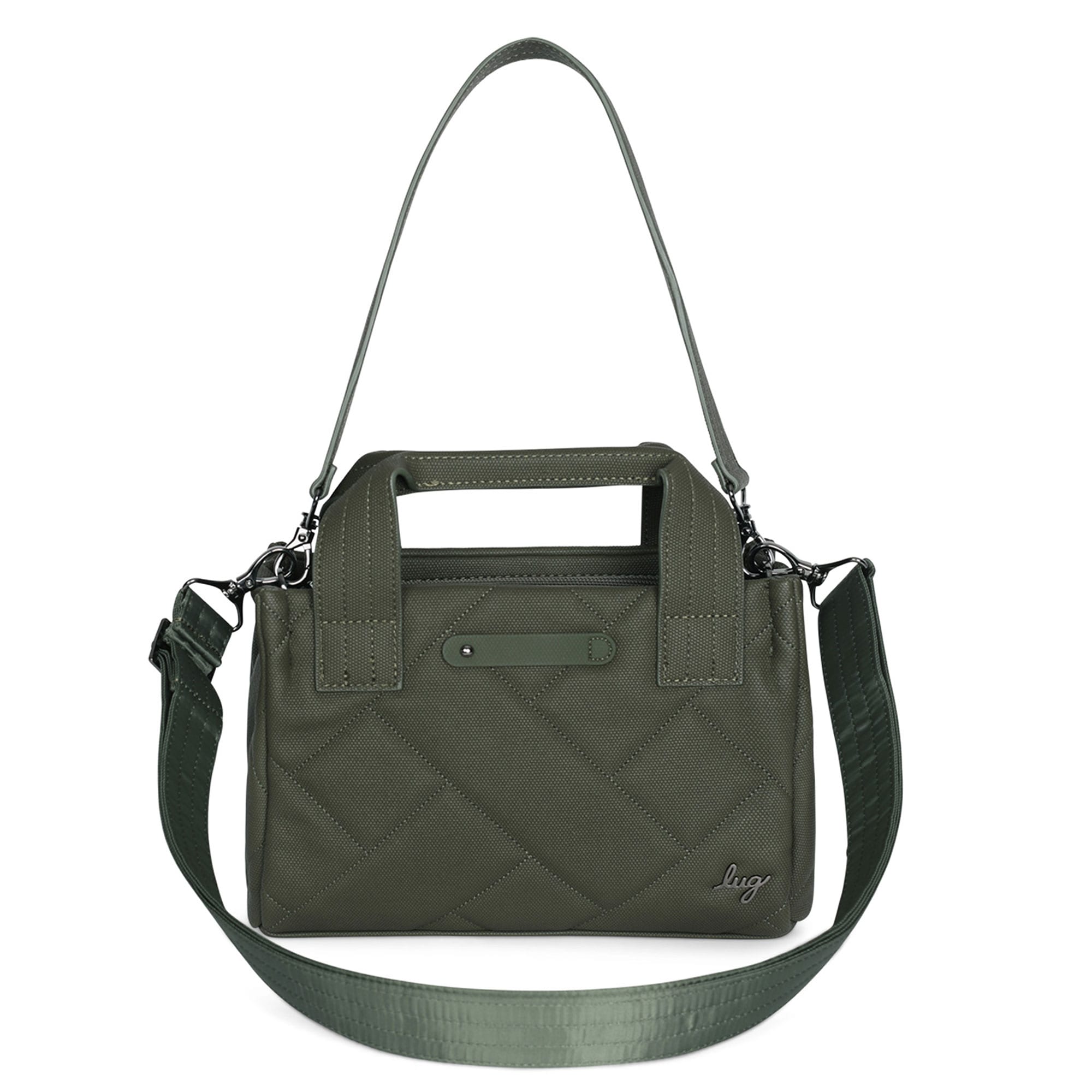 Jitterbug Matte Luxe VL Crossbody Bag - - JitterbugMatteVL_OliveGreen_01