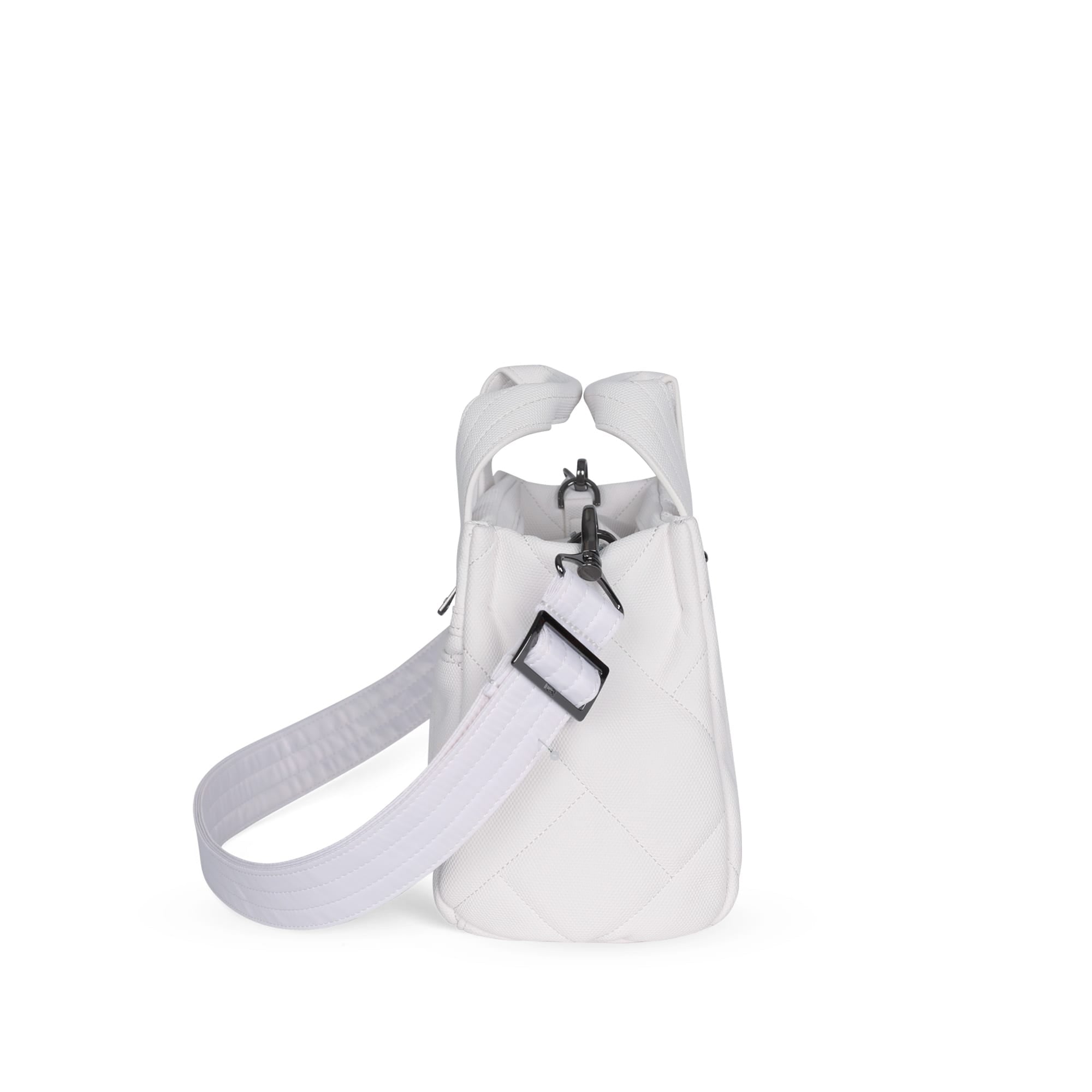 Jitterbug Matte Luxe VL Crossbody Bag - WHITE - JitterbugMatteVL_White_03
