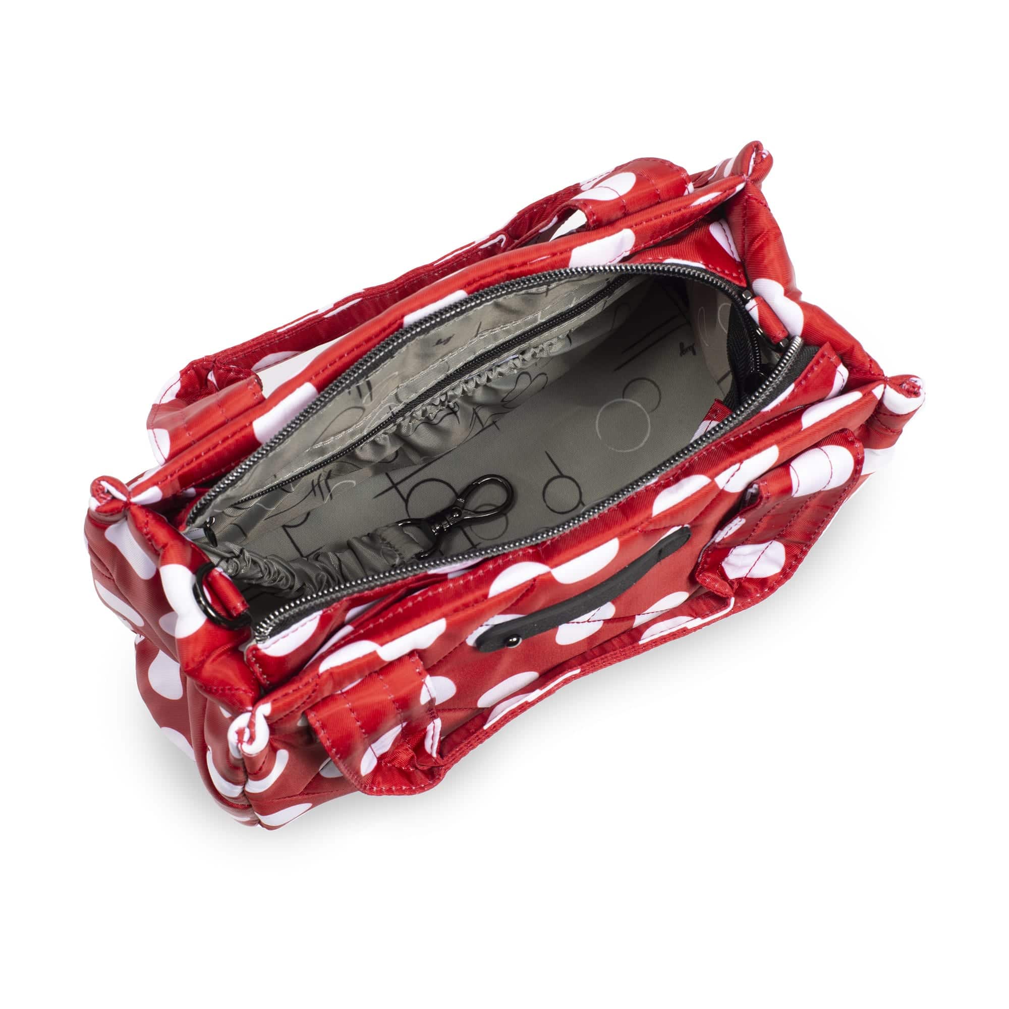 Jitterbug Crossbody Bag - CRIMSON LARGE DOT - Jitterbug_Crimson_Lg_Dot_05