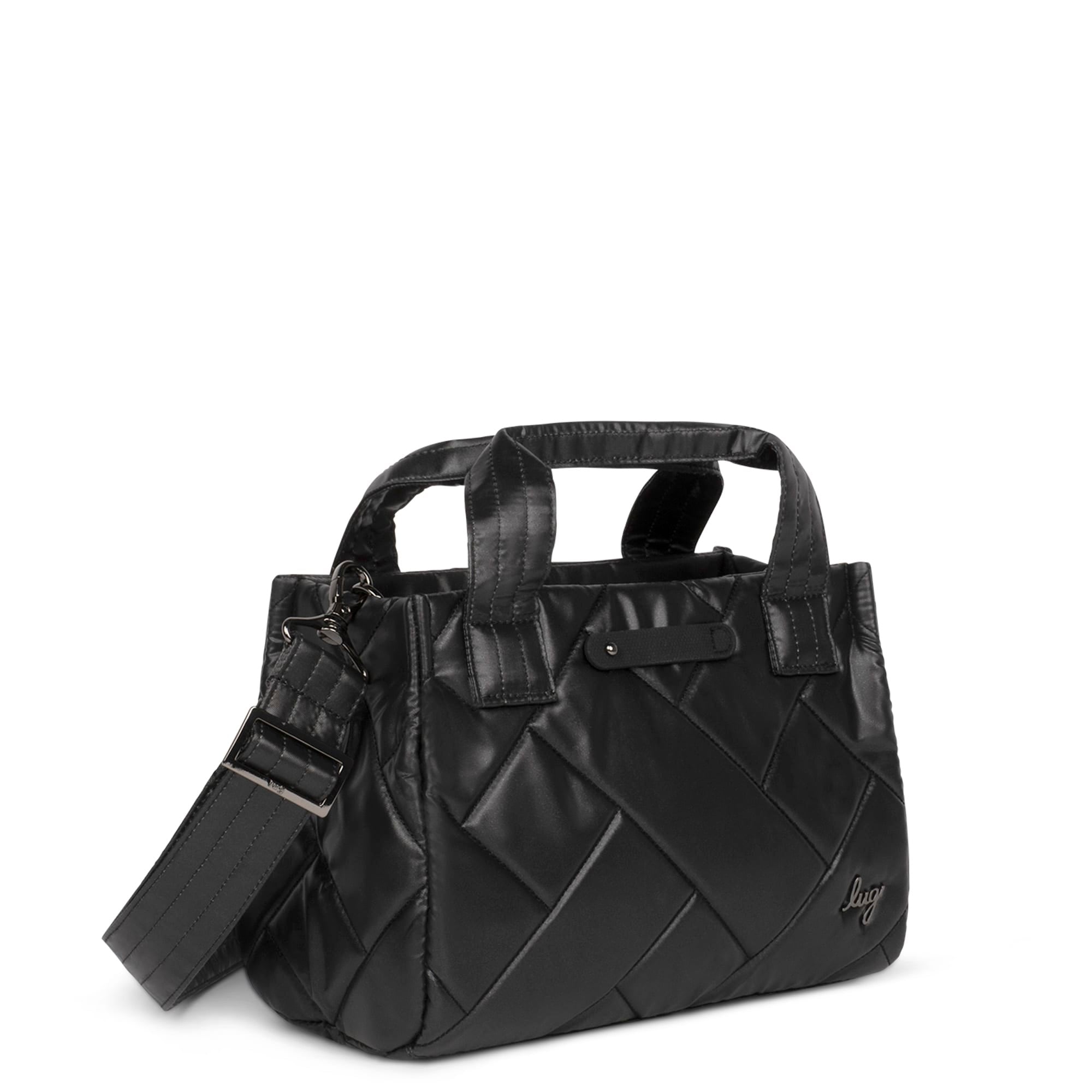 Jitterbug Crossbody Bag - CRIMSON LARGE DOT - Jitterbug_Metallic_Black_02