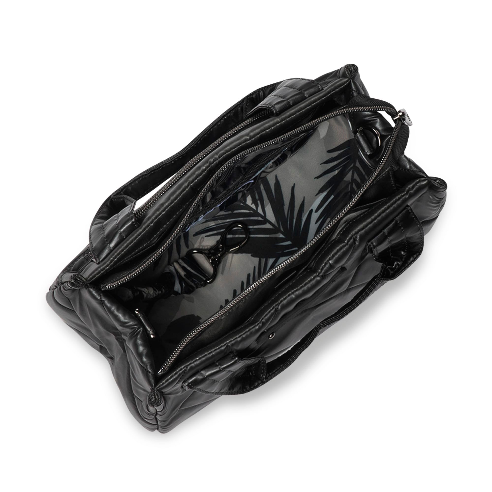 Jitterbug Crossbody Bag - CRIMSON LARGE DOT - Jitterbug_Metallic_Black_05