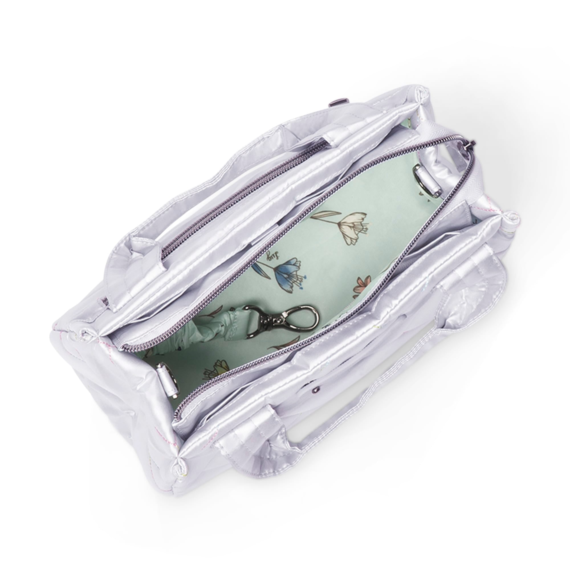 Jitterbug Crossbody Bag - METALLIC SILVER - Jitterbug_Metallic_Silver_05