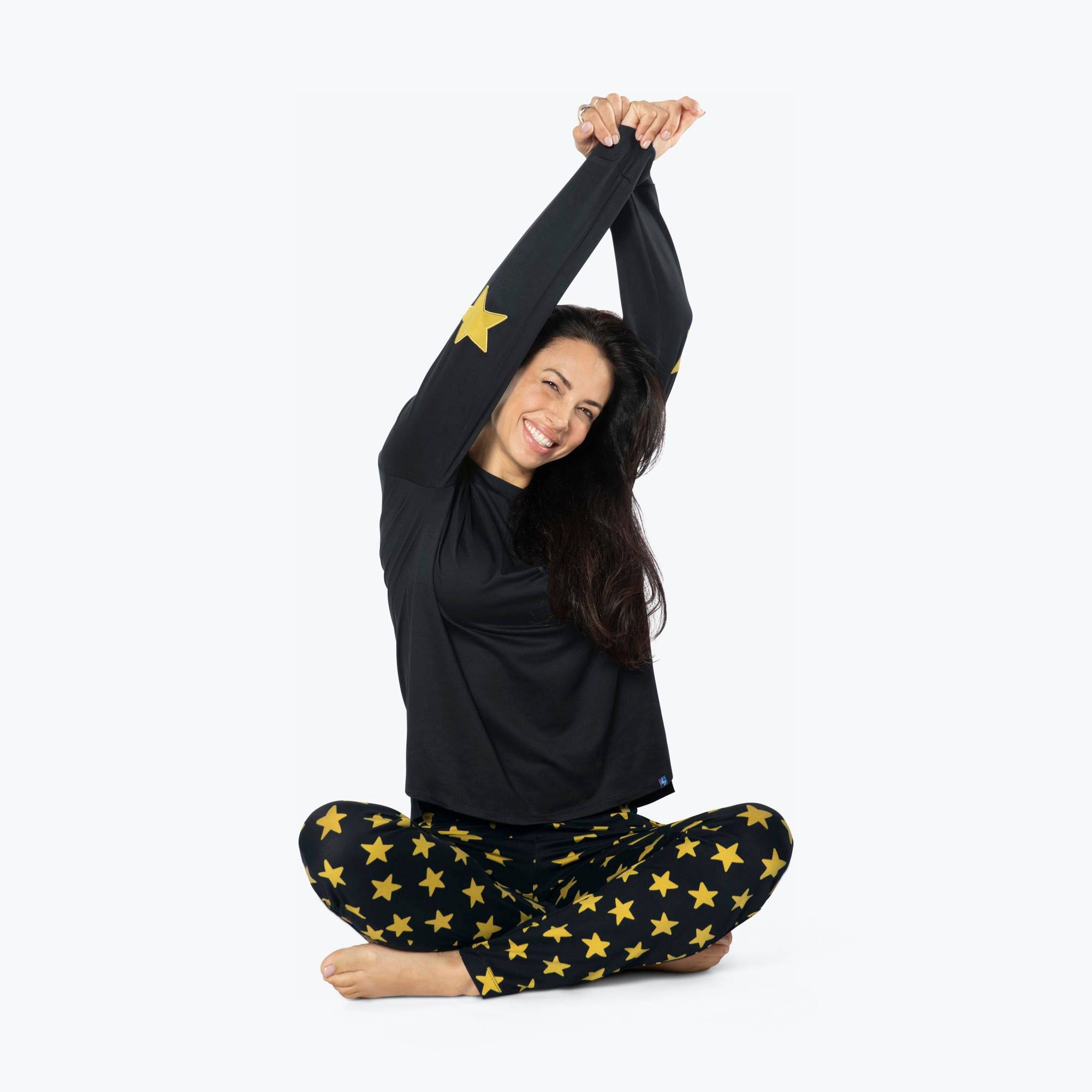 Jitterbug Long Sleeve Pajama Set - ROCKSTAR - Jitterbug_Rockstar_S_01b