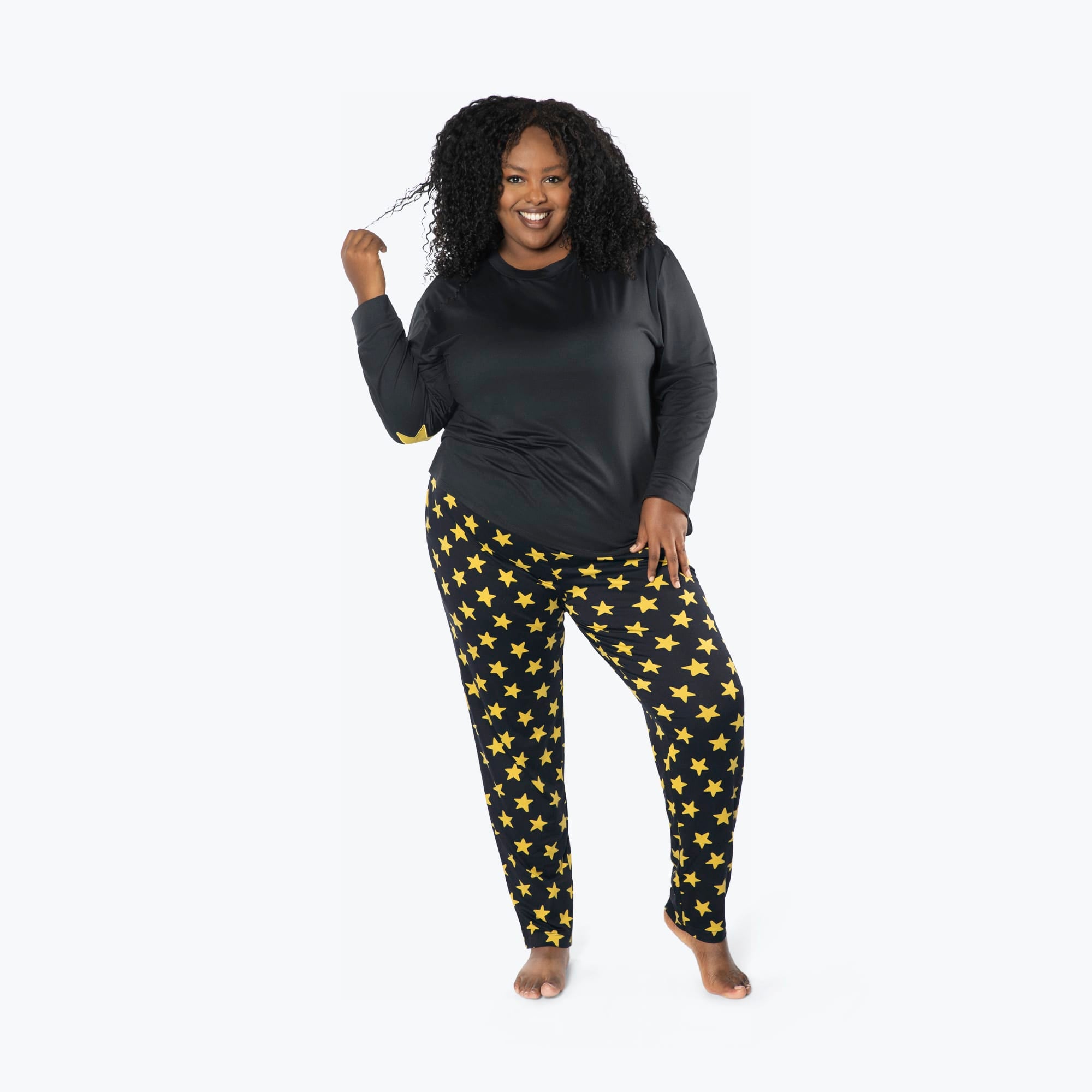 Jitterbug Long Sleeve Pajama Set - ROCKSTAR - Jitterbug_Rockstar_XL_01a
