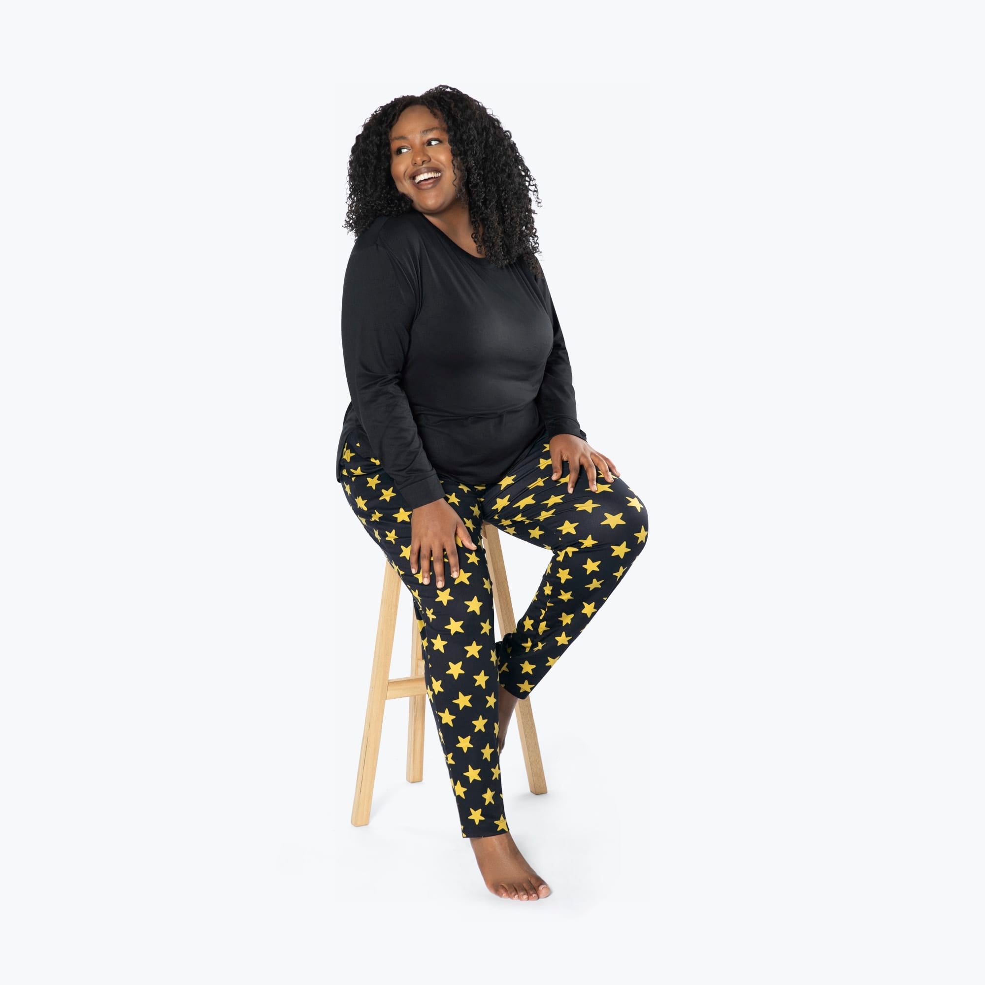 Jitterbug Long Sleeve Pajama Set - ROCKSTAR - Jitterbug_Rockstar_XL_01b