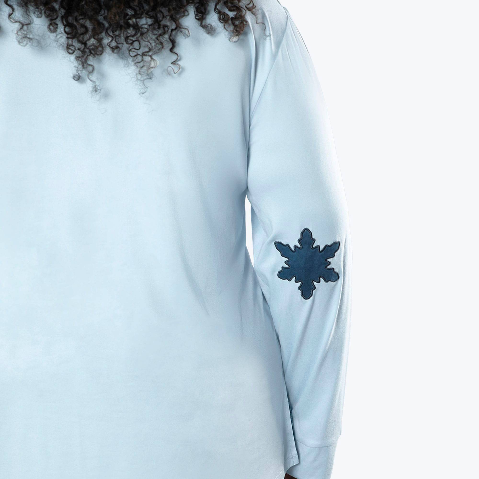 Jitterbug Long Sleeve Pajama Set - SNOWFLAKE NAVY - Jitterbug_SnowflakeNavy_XL_04