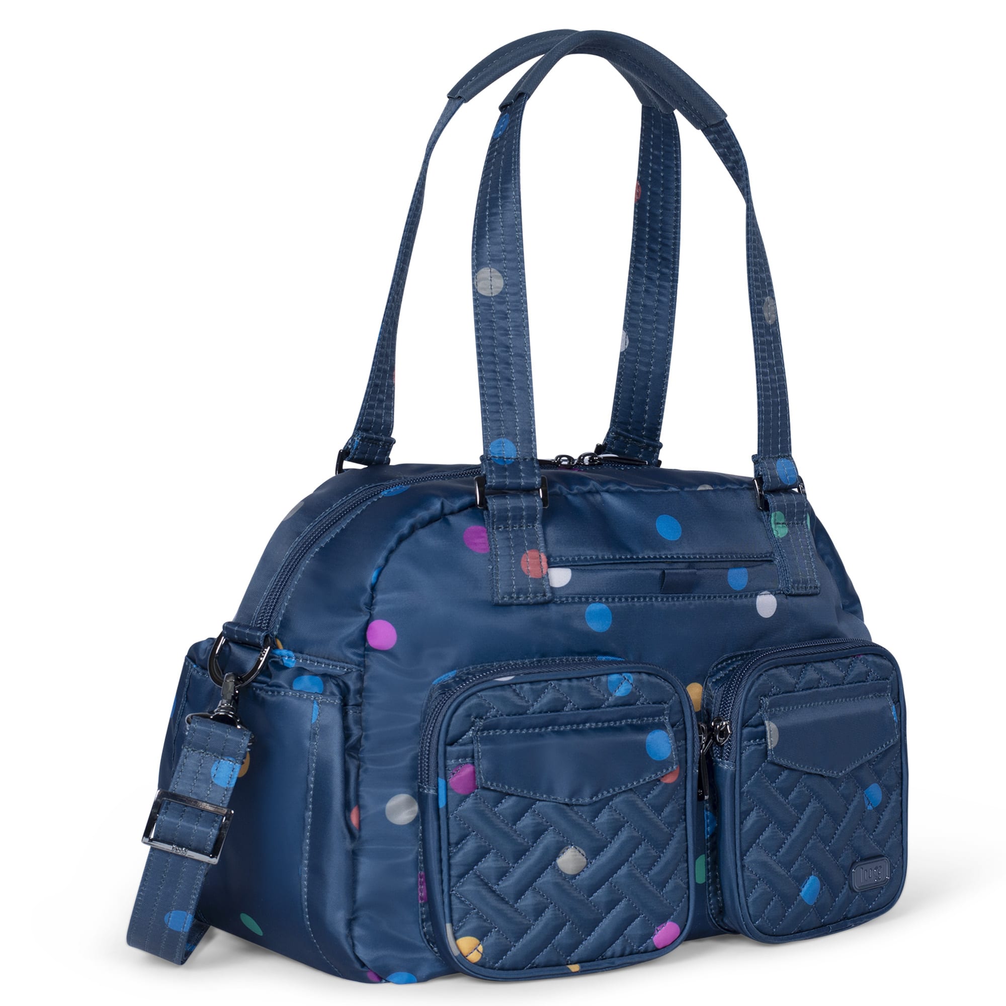 Jumper Carry-All Tote - MULTI DOTS NAVY - JumperTote_MultiDotNavy_02