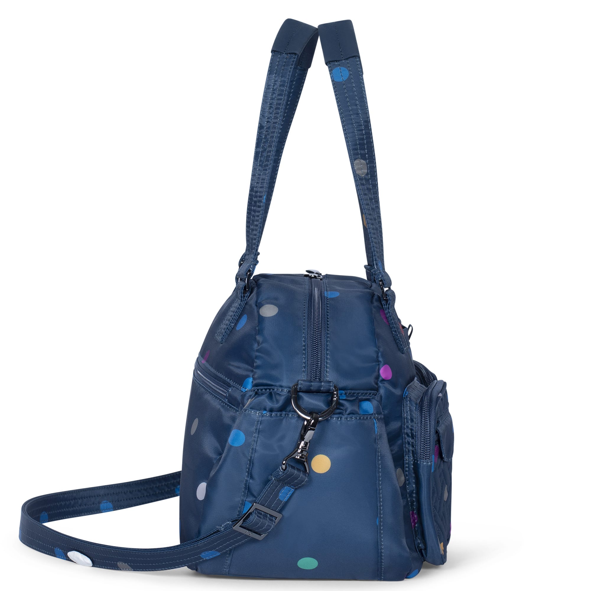 Jumper Carry-All Tote - MULTI DOTS NAVY - JumperTote_MultiDotNavy_03