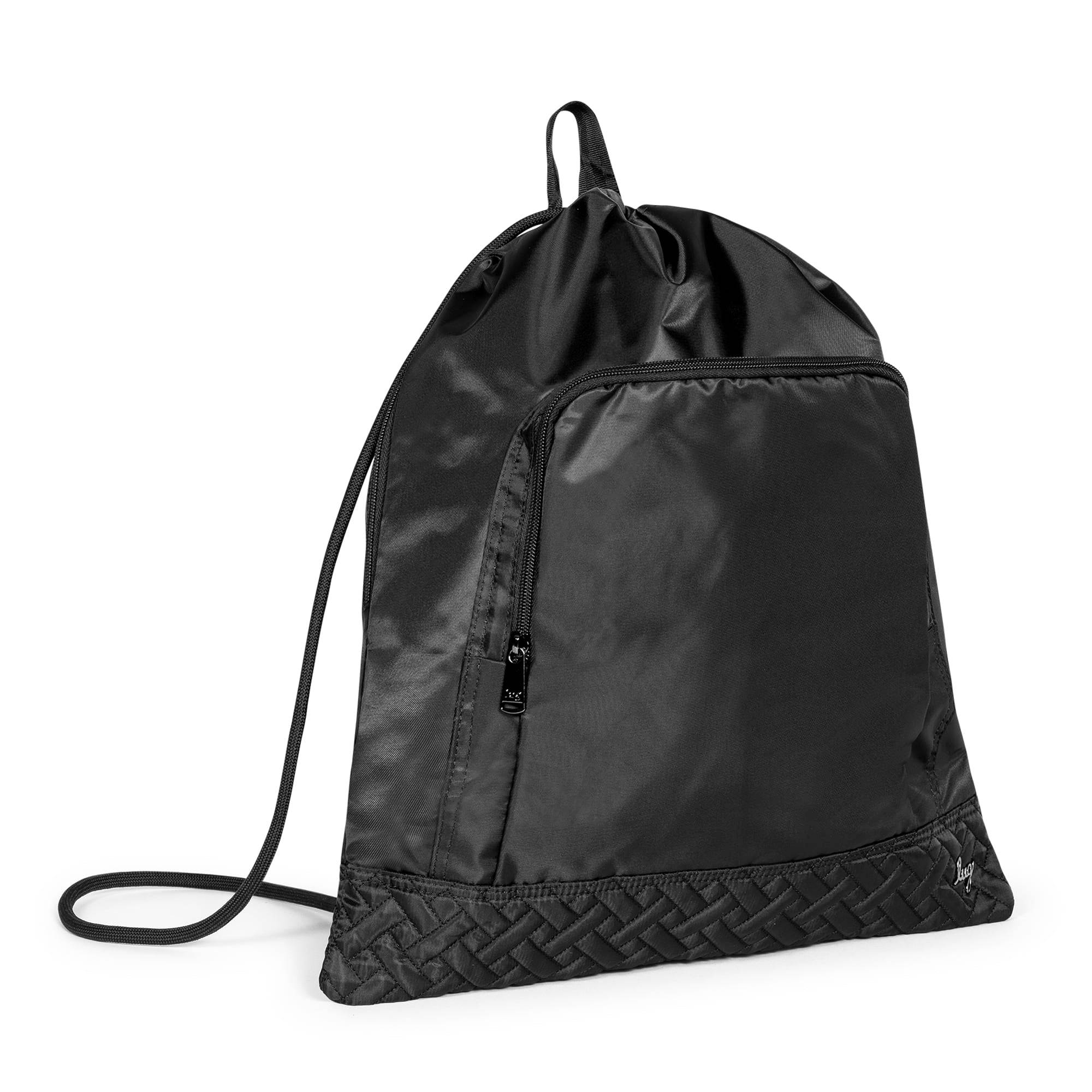 Jumping Jack Drawstring Backpack - MIDNIGHT BLACK - JumpingJack_Black_02