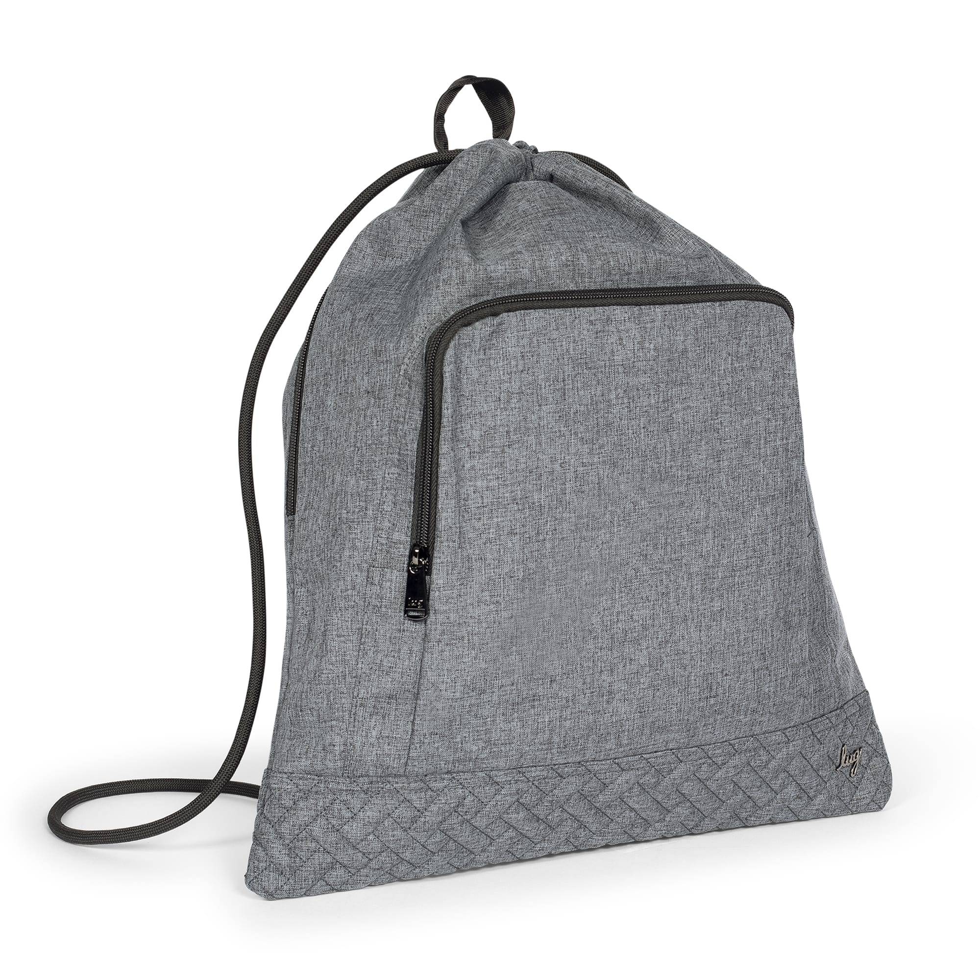 Jumping Jack Drawstring Backpack - HEATHER GREY - JumpingJack_HeatherGrey_02