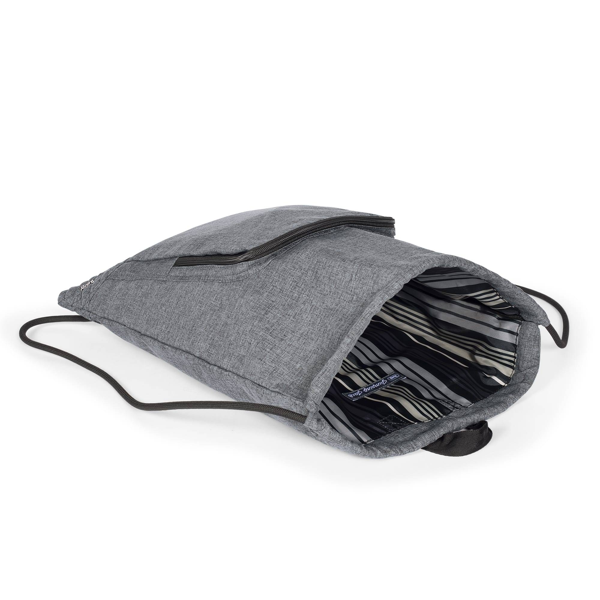 Jumping Jack Drawstring Backpack - HEATHER GREY - JumpingJack_HeatherGrey_05