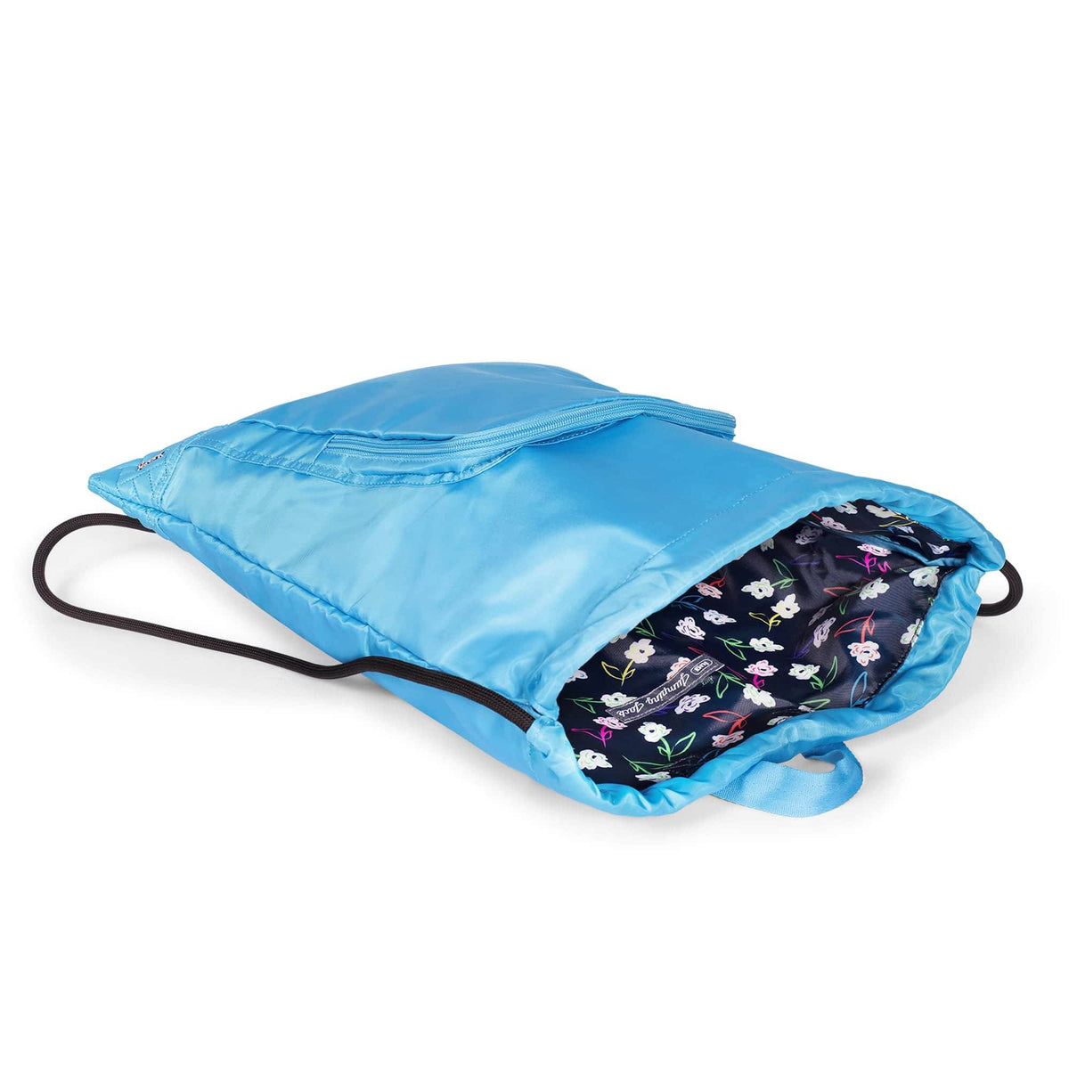 Jumping Jack Drawstring Backpack - SKY BLUE - JumpingJack_SkyBlue_05