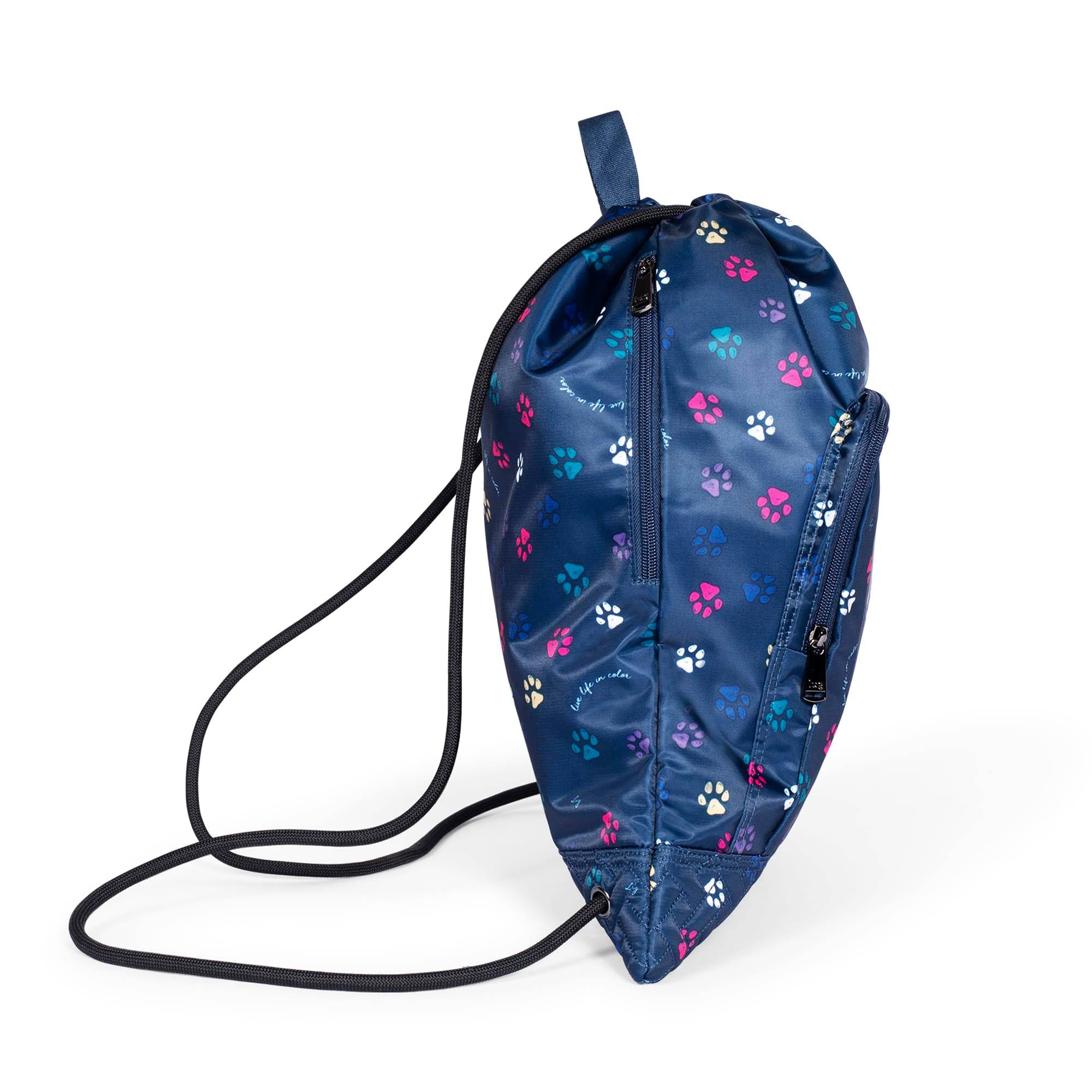 Jumping Jack Drawstring Backpack - PAWS NAVY - Jumpingjack_PawsNavy_03