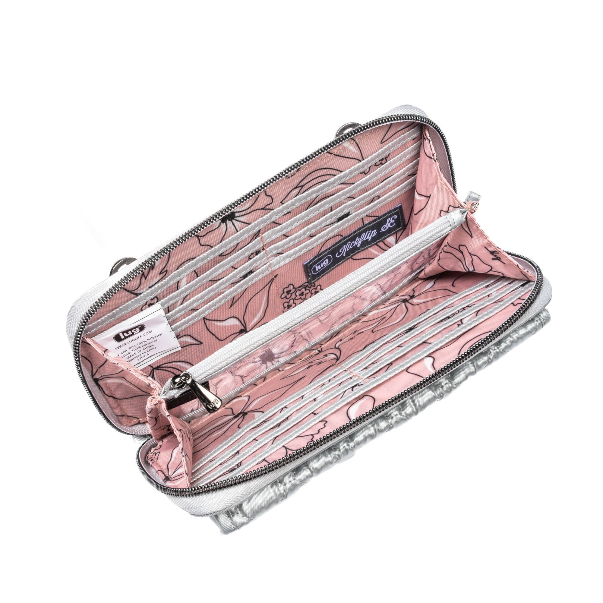 Kickflip SE Convertible RFID Wallet - METALLIC SILVER - KickflipSE_MetallicSilver_05