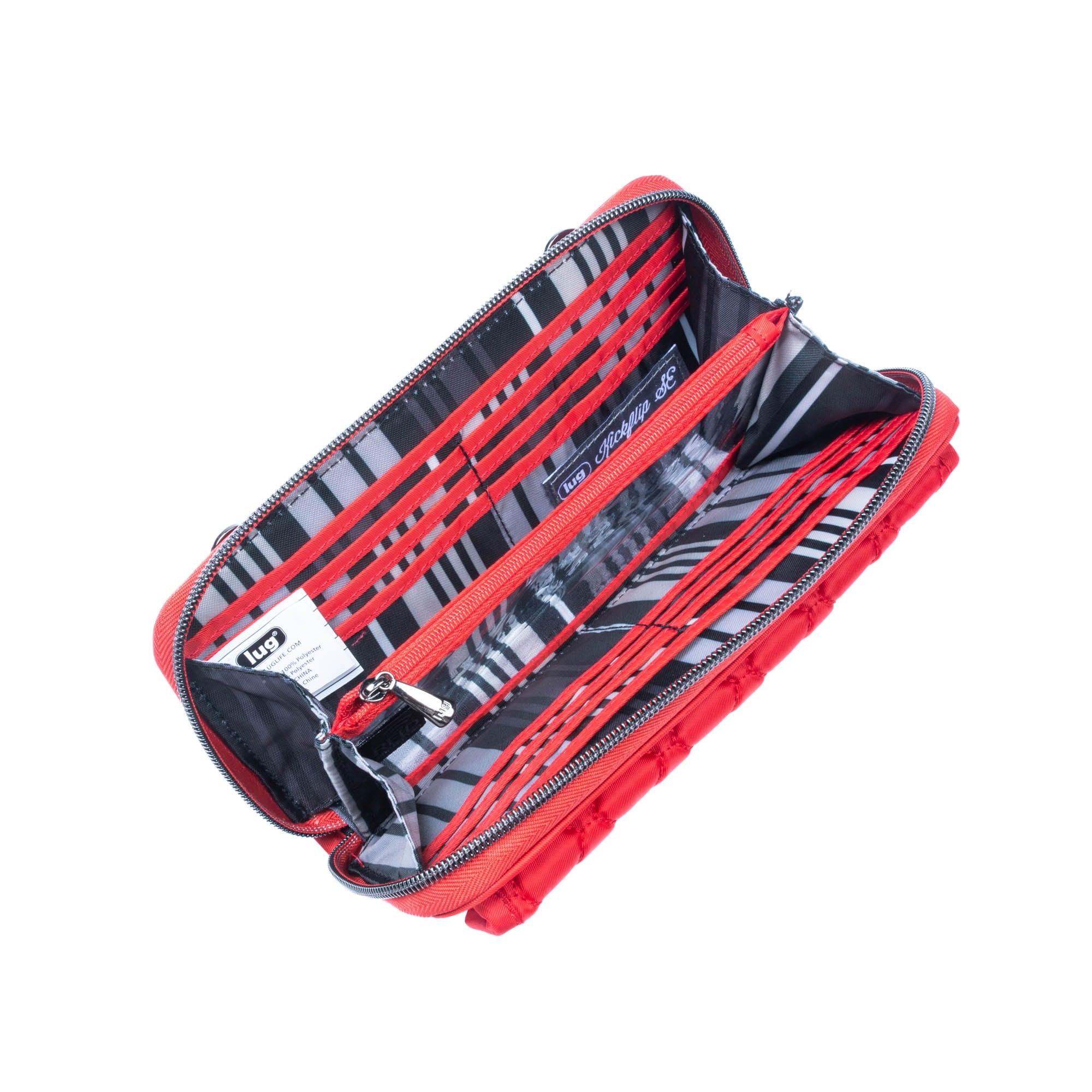 Kickflip SE Convertible RFID Wallet - POPPY RED - KickflipSE_PoppyRed_05