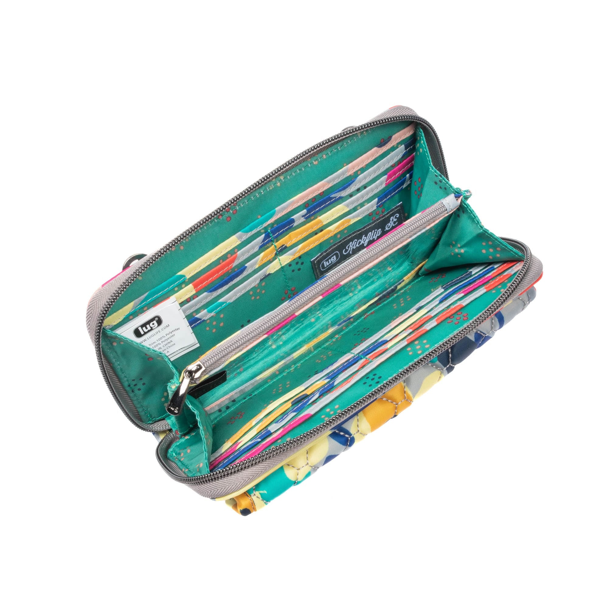 Kickflip SE Convertible RFID Wallet - WILDFLOWER MULTI - KickflipSE_WildflowerMulti_05