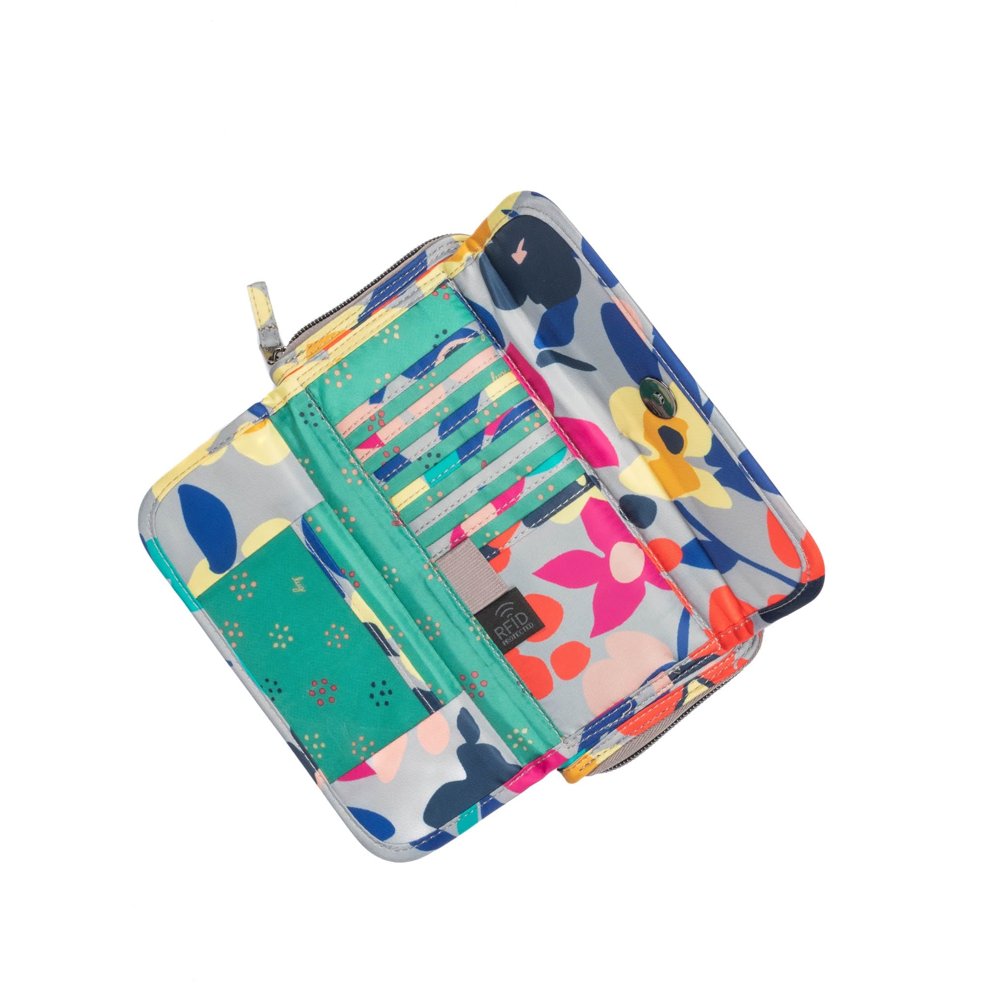 Kickflip SE Convertible RFID Wallet - WILDFLOWER MULTI - KickflipSE_WildflowerMulti_06