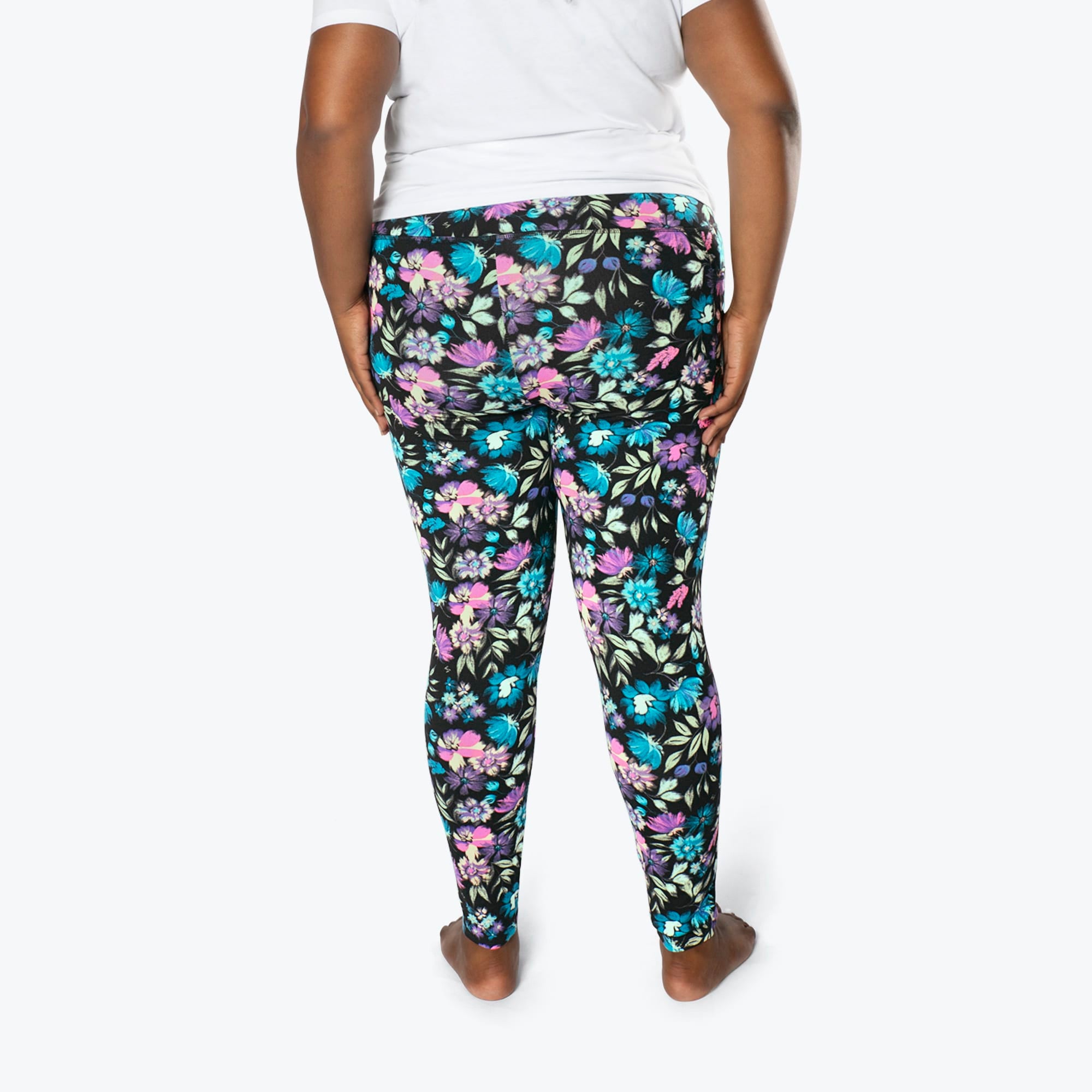 Lugging Ankle Leggings - Prints - BLOOM BLACK - Lugging_BloomBlack_XL_02