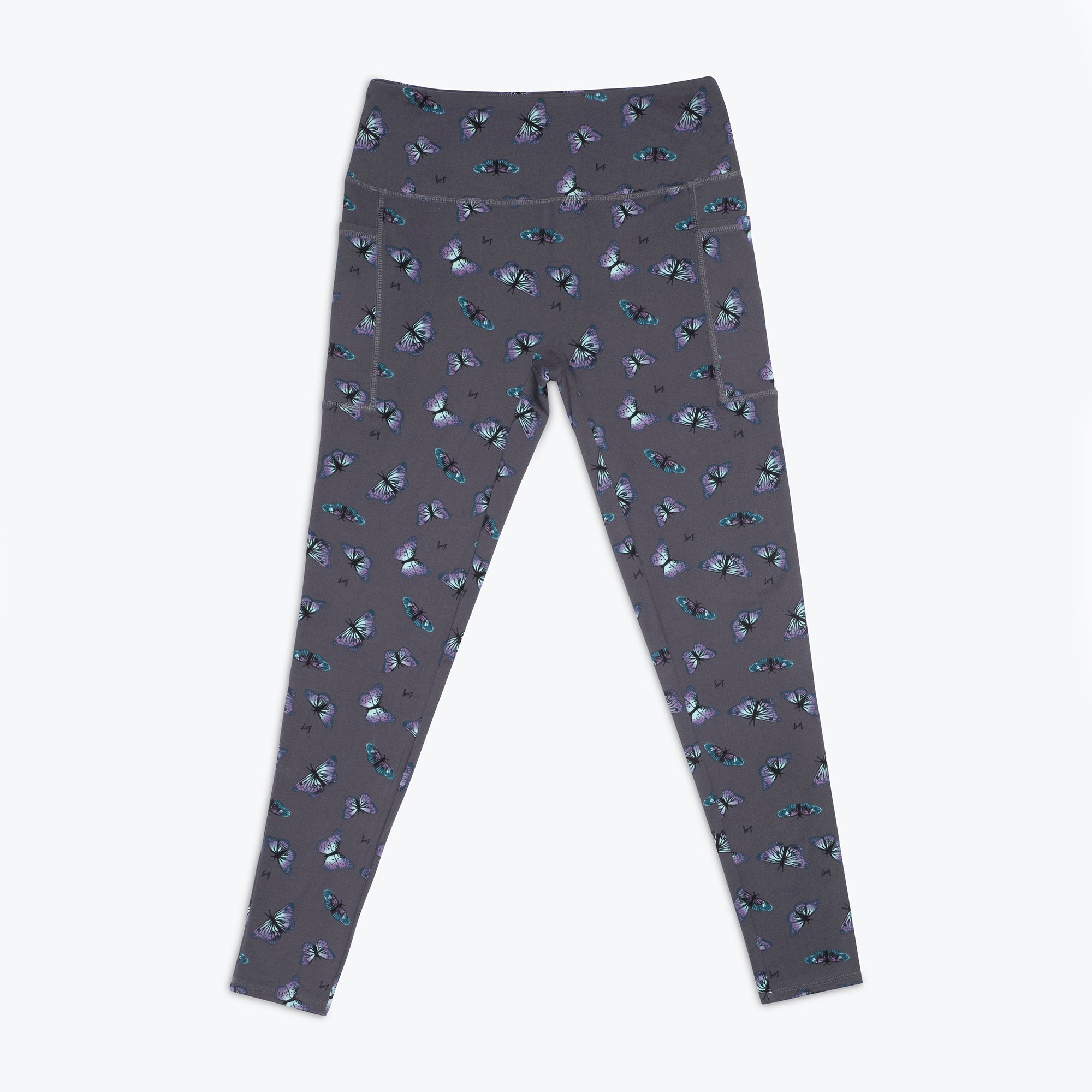 Lugging Ankle Leggings - Prints - BUTTERFLY GREY - Lugging_ButterflyGrey_Flatlay_1c34eae3-579b-46ea-a04a-73d6a6186a4b