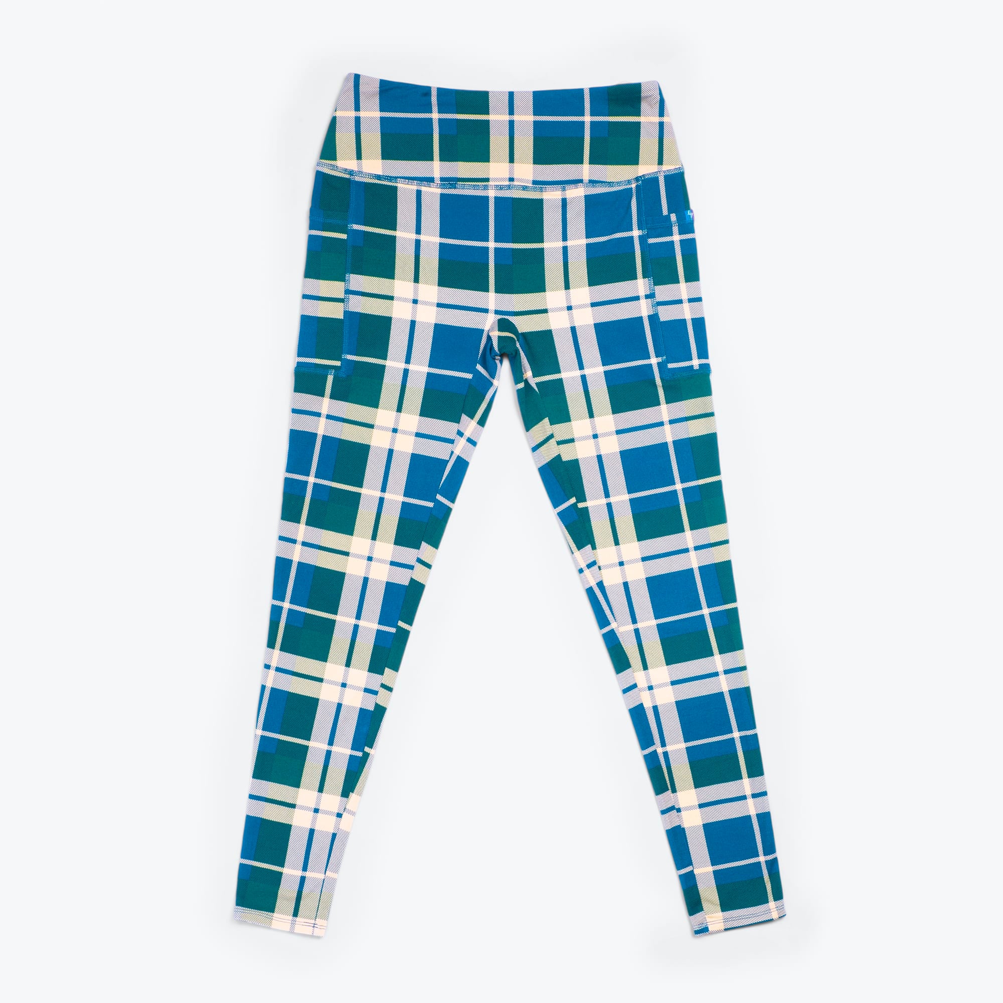 Lugging Ankle Leggings - Prints - FLANNEL PLAID NAVY - Lugging_FlannelPlaid_Flatlay