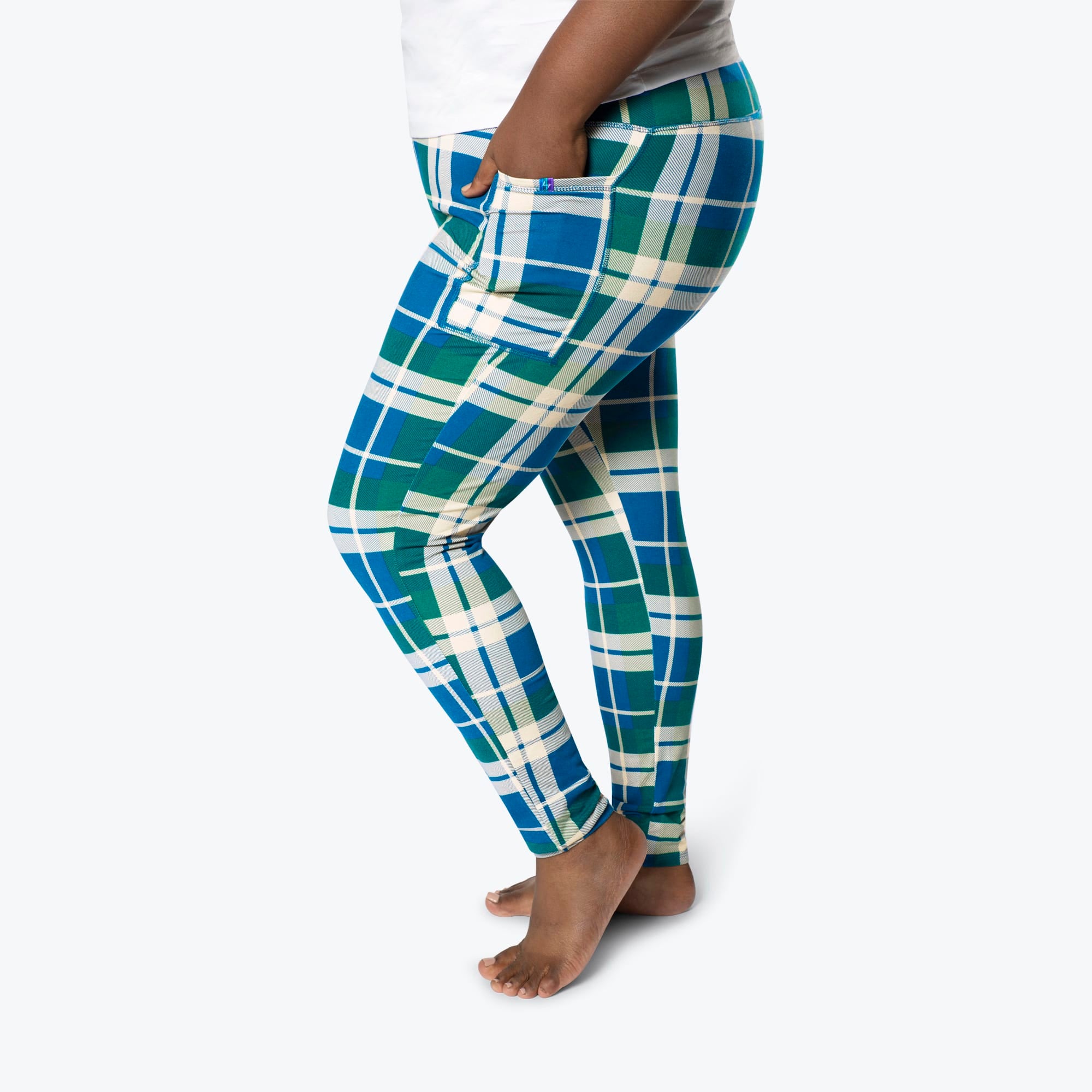 Lugging Ankle Leggings - Prints - FLANNEL PLAID NAVY - Lugging_FlannelPlaid_XL_03