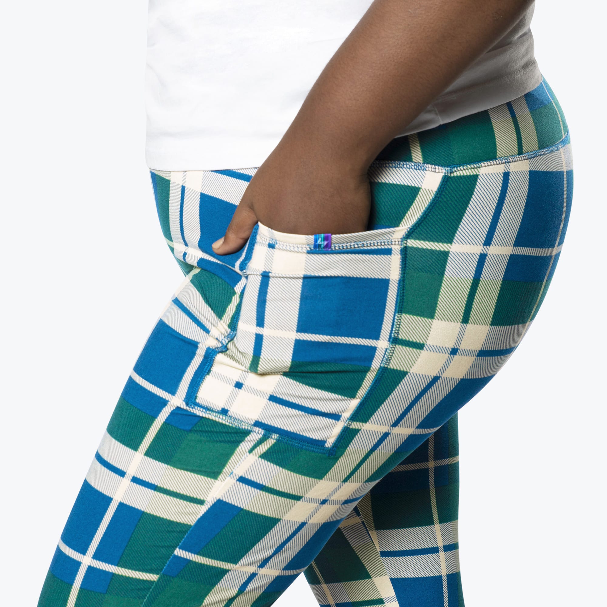 Lugging Ankle Leggings - Prints - FLANNEL PLAID NAVY - Lugging_FlannelPlaid_XL_04
