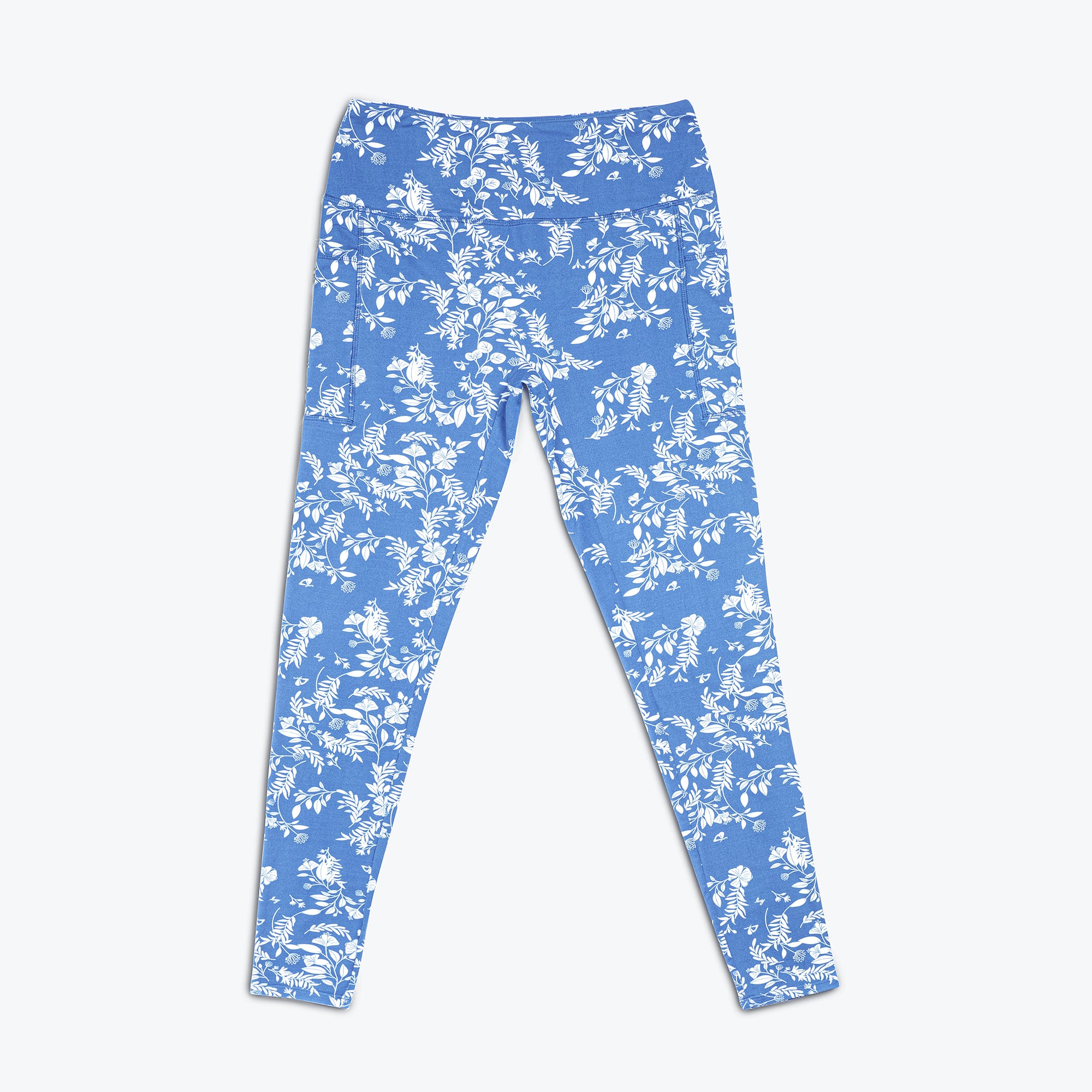 Lugging Ankle Leggings - Prints - FLOURISH BLUE - Lugging_FlourishBlue_Flatlay