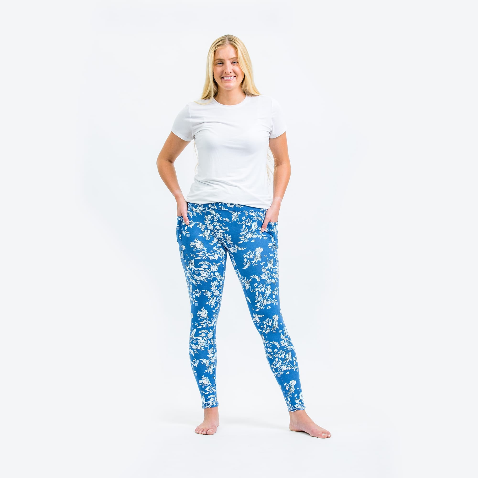 Lugging Ankle Leggings - Prints - FLOURISH BLUE - Lugging_FlourishBlue_S_02