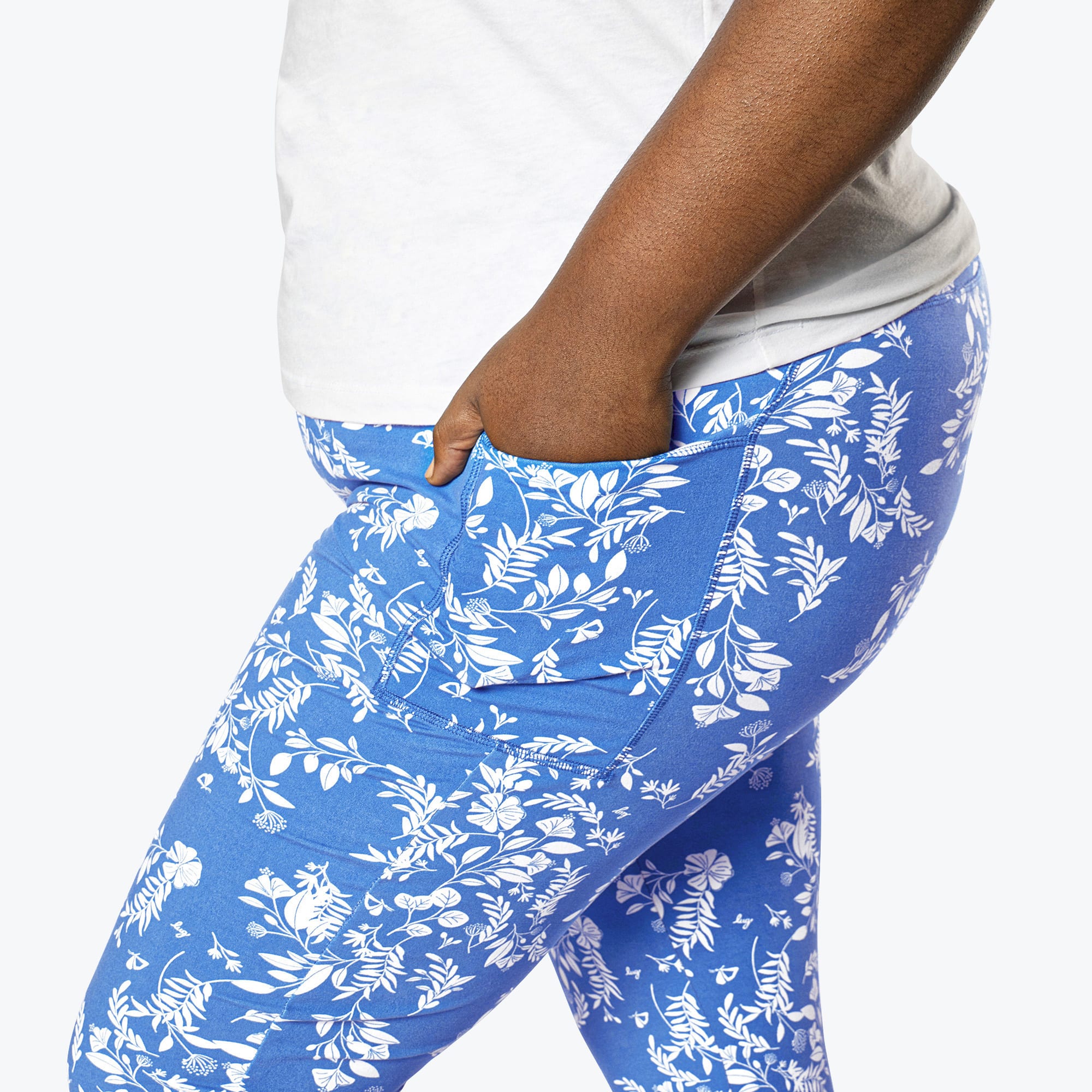 Lugging Ankle Leggings - Prints - FLOURISH BLUE - Lugging_FlourishBlue_XL_04