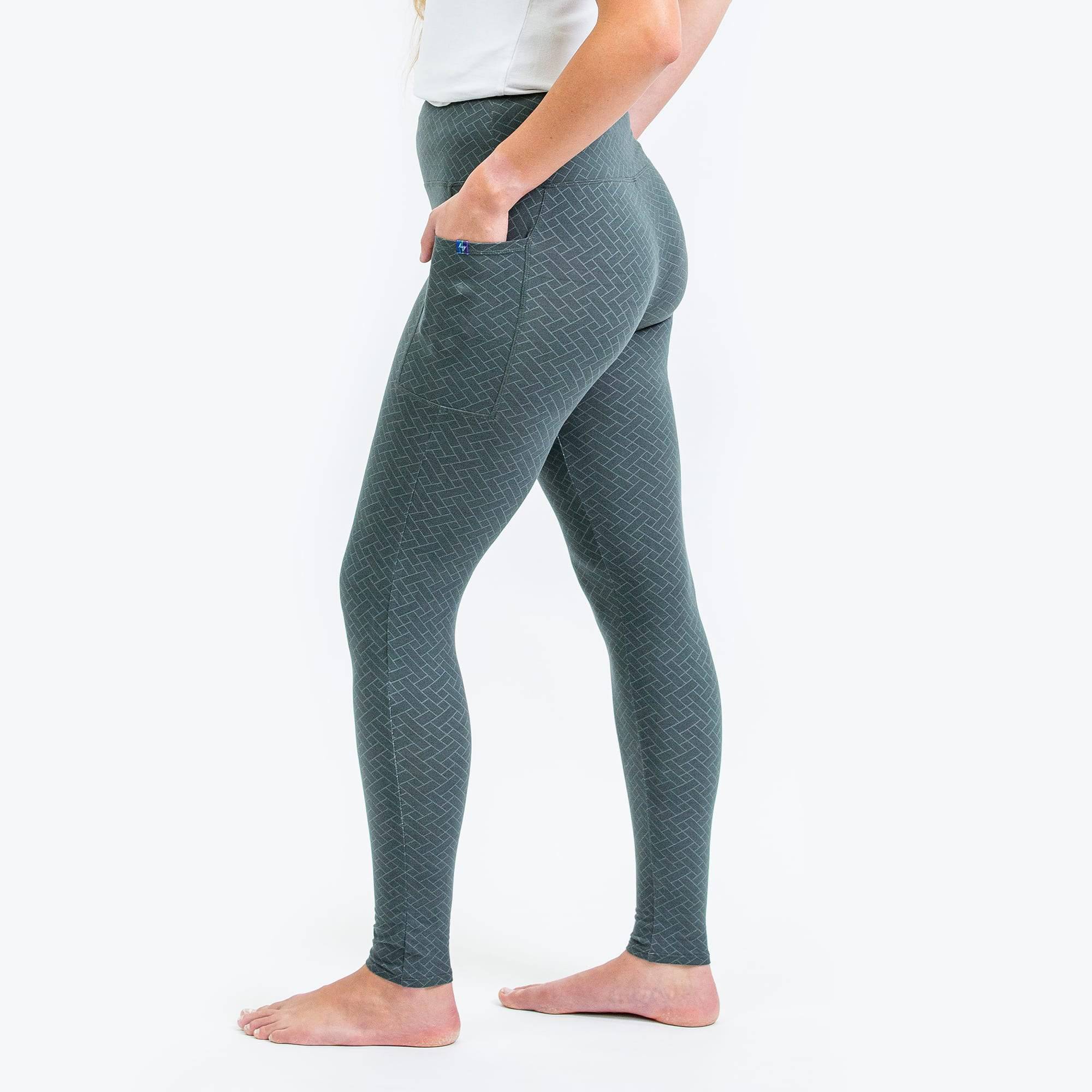 Lugging Ankle Leggings - Solids - FOG GREY - Lugging_FogGrey_S_04