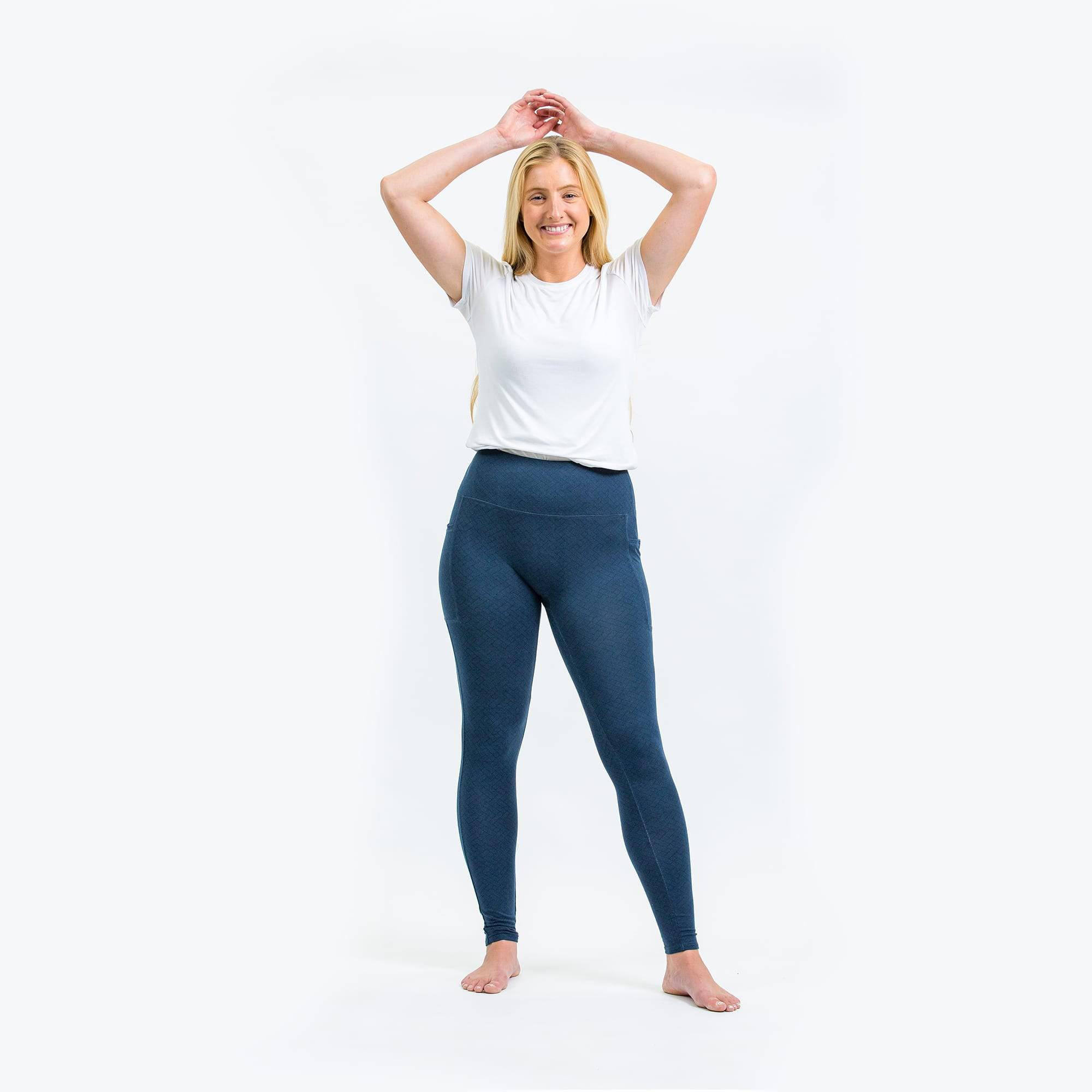 Lugging Ankle Leggings - Solids - NAVY - Lugging_Navy_S_01