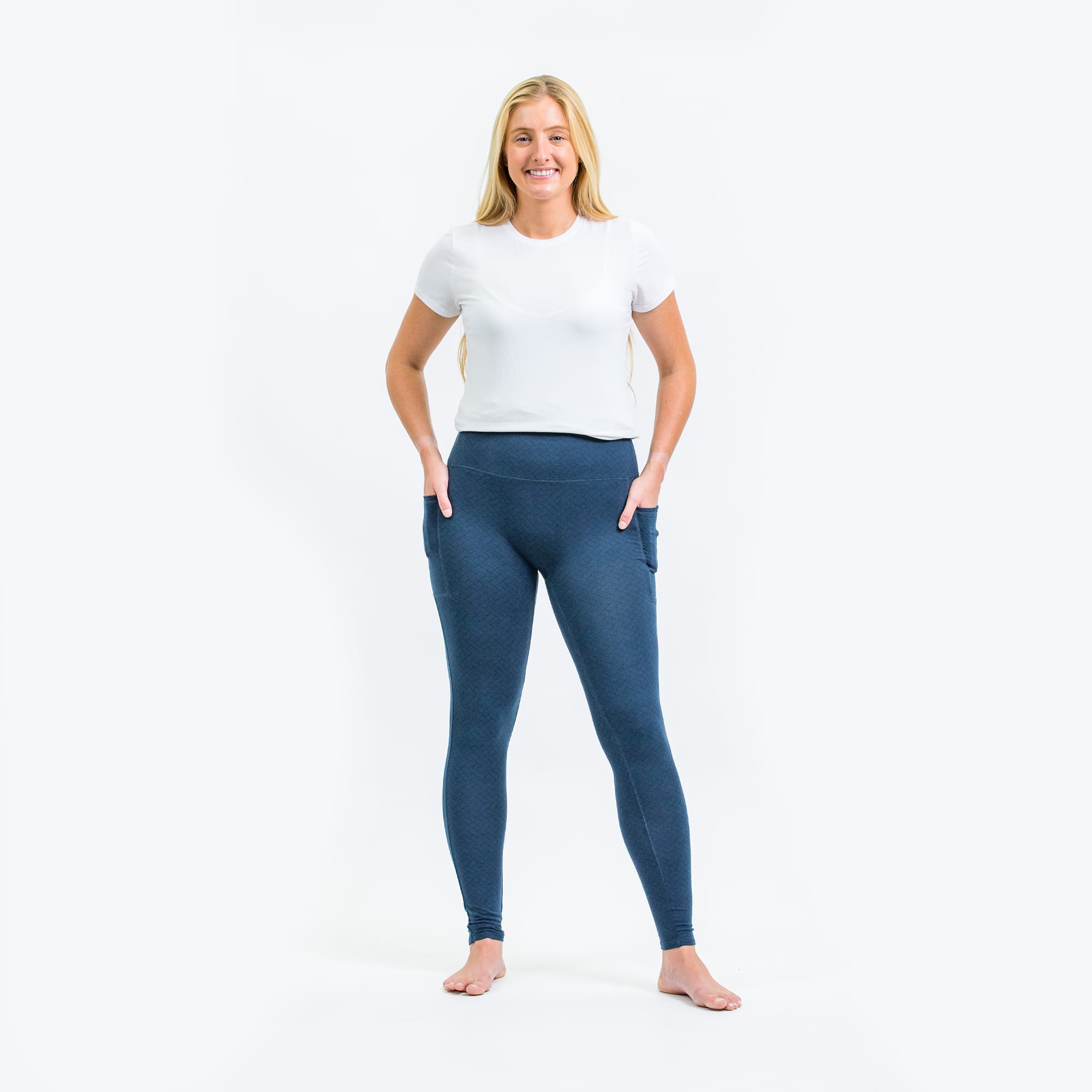 Lugging Ankle Leggings - Solids - NAVY - Lugging_Navy_S_02