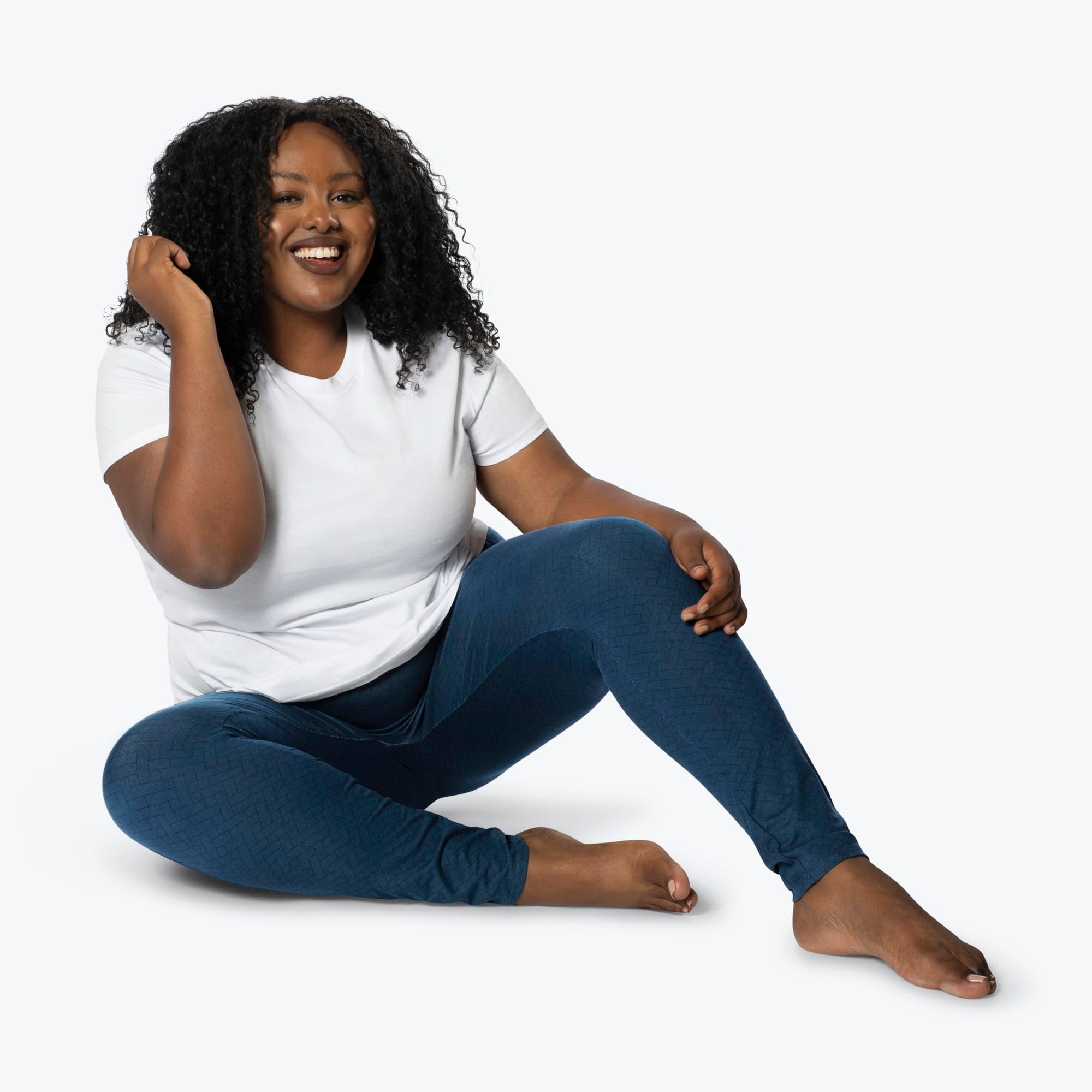 Lugging Ankle Leggings - Solids - NAVY - Lugging_Navy_XL_01b