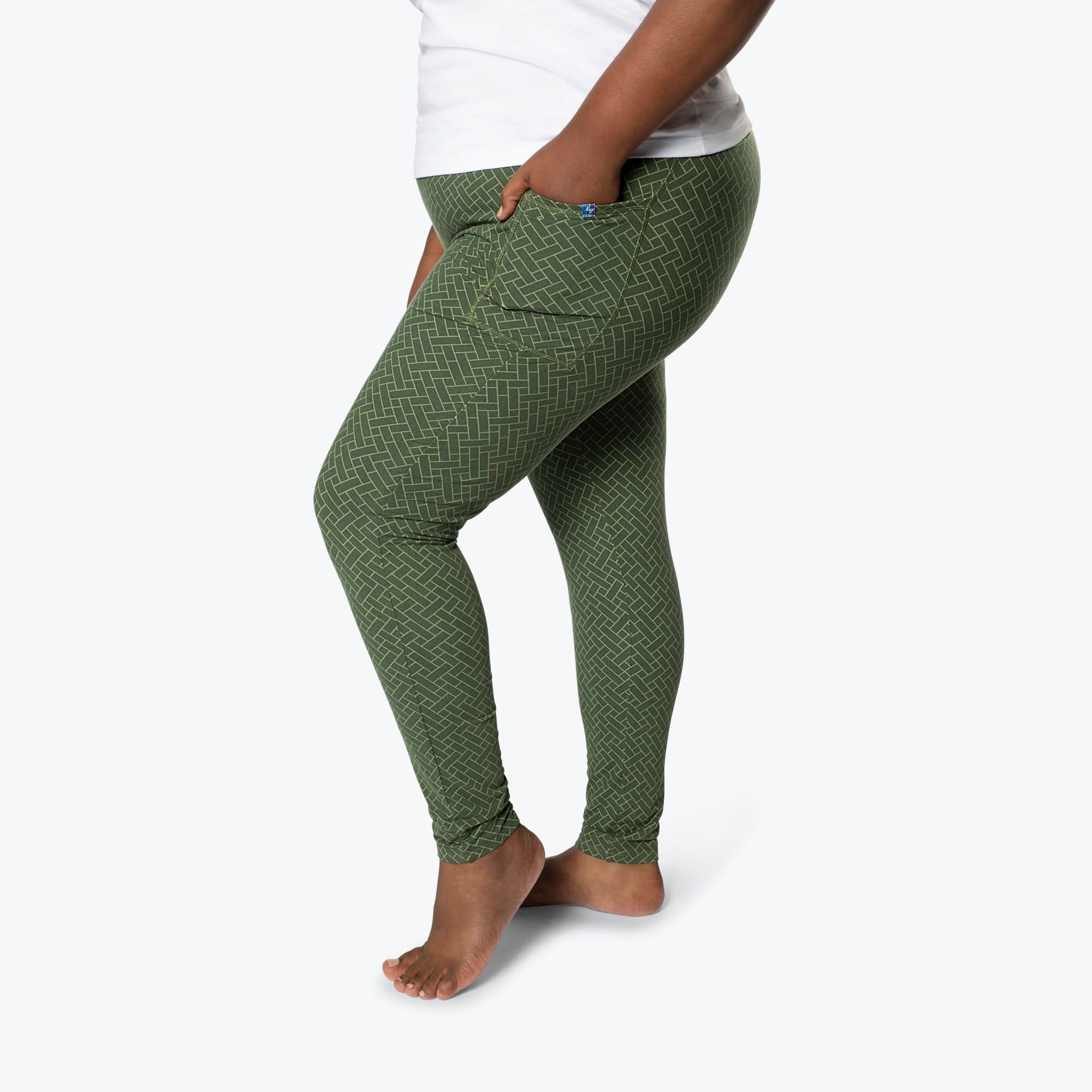 Lugging Ankle Leggings - Solids - OLIVE GREEN - Lugging_OliveGreen_XL_03