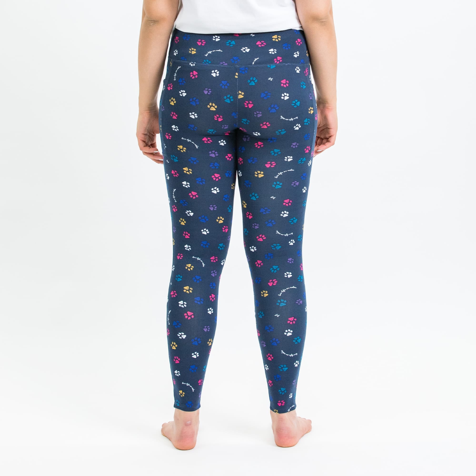 Lugging Ankle Leggings - Prints - PAWS NAVY - Lugging_PawsNavy_S_03