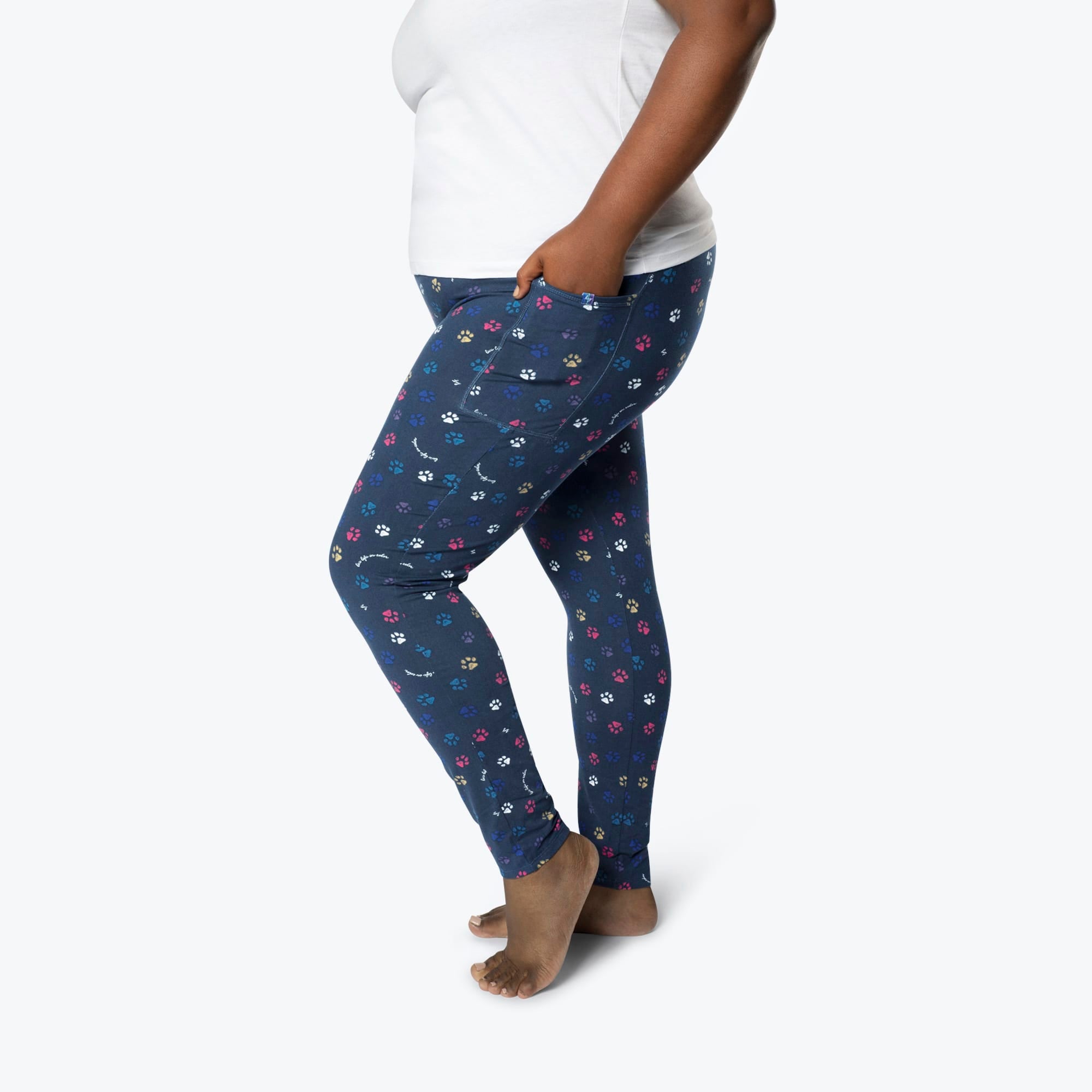 Lugging Ankle Leggings - Prints - PAWS NAVY - Lugging_PawsNavy_XL_03