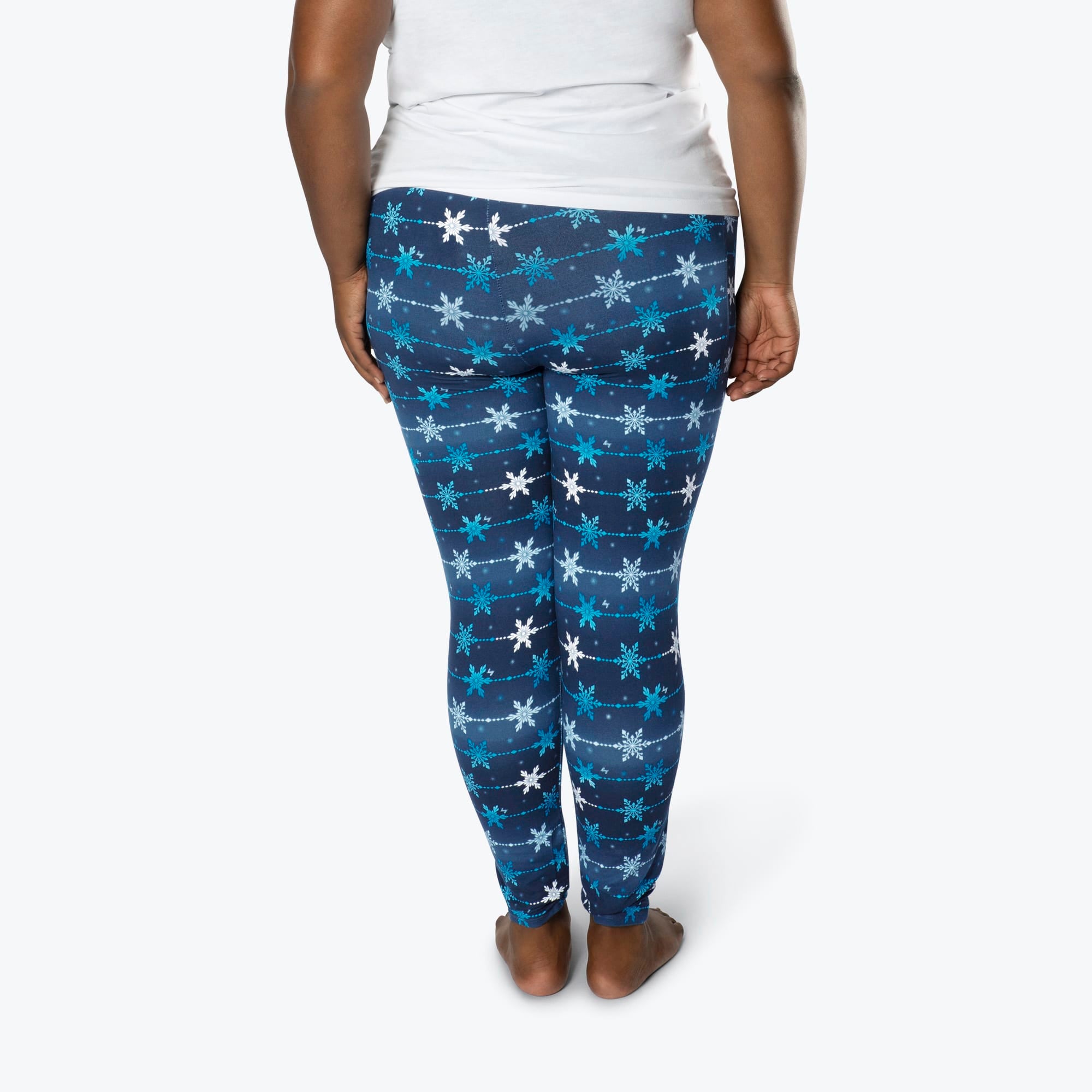 Lugging Ankle Leggings - Prints - SNOWFLAKE NAVY - Lugging_SnowflakeNavy_XL_02