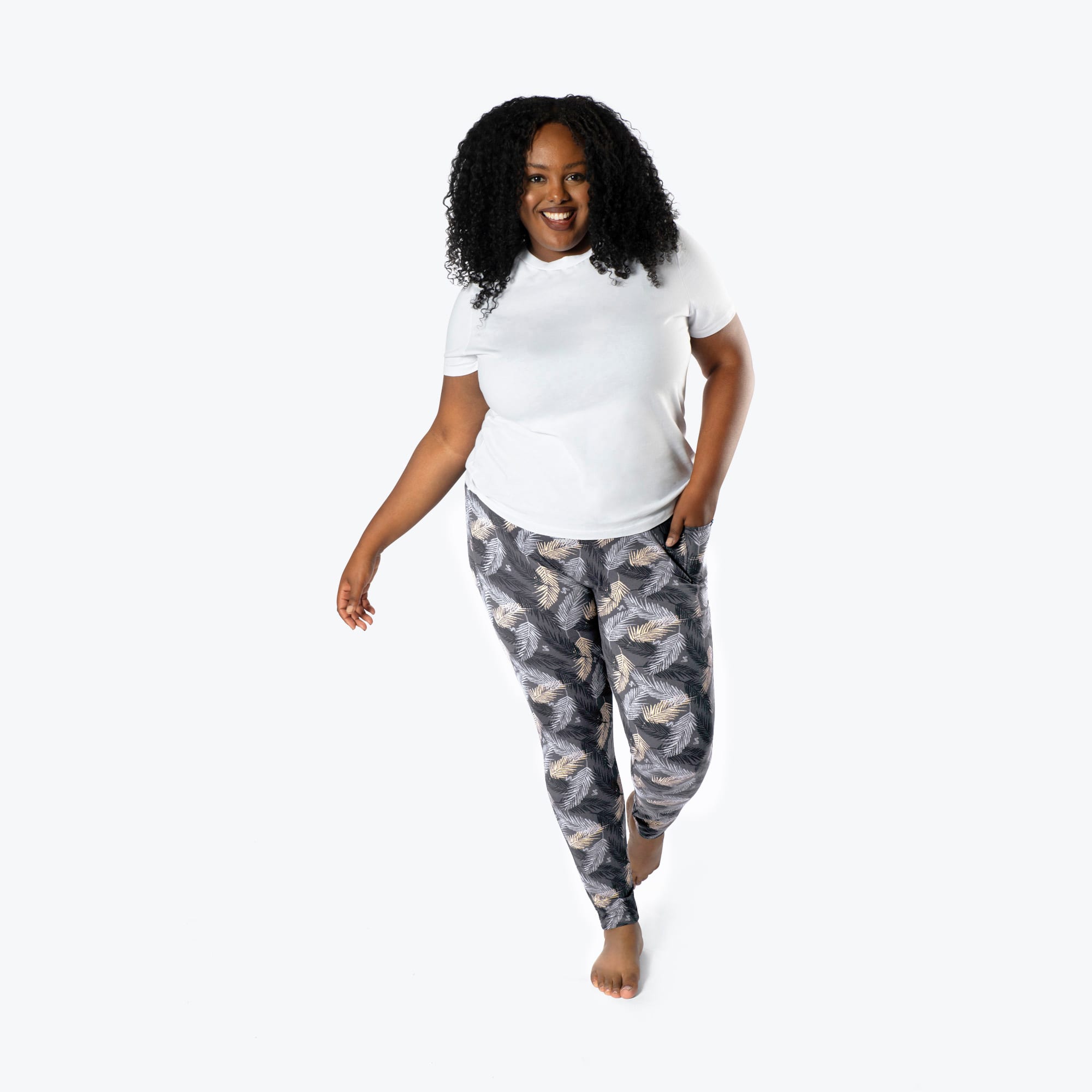 Lugging Ankle Leggings - Prints - TROPICAL FOG - Lugging_TropicalFog_XL_01a