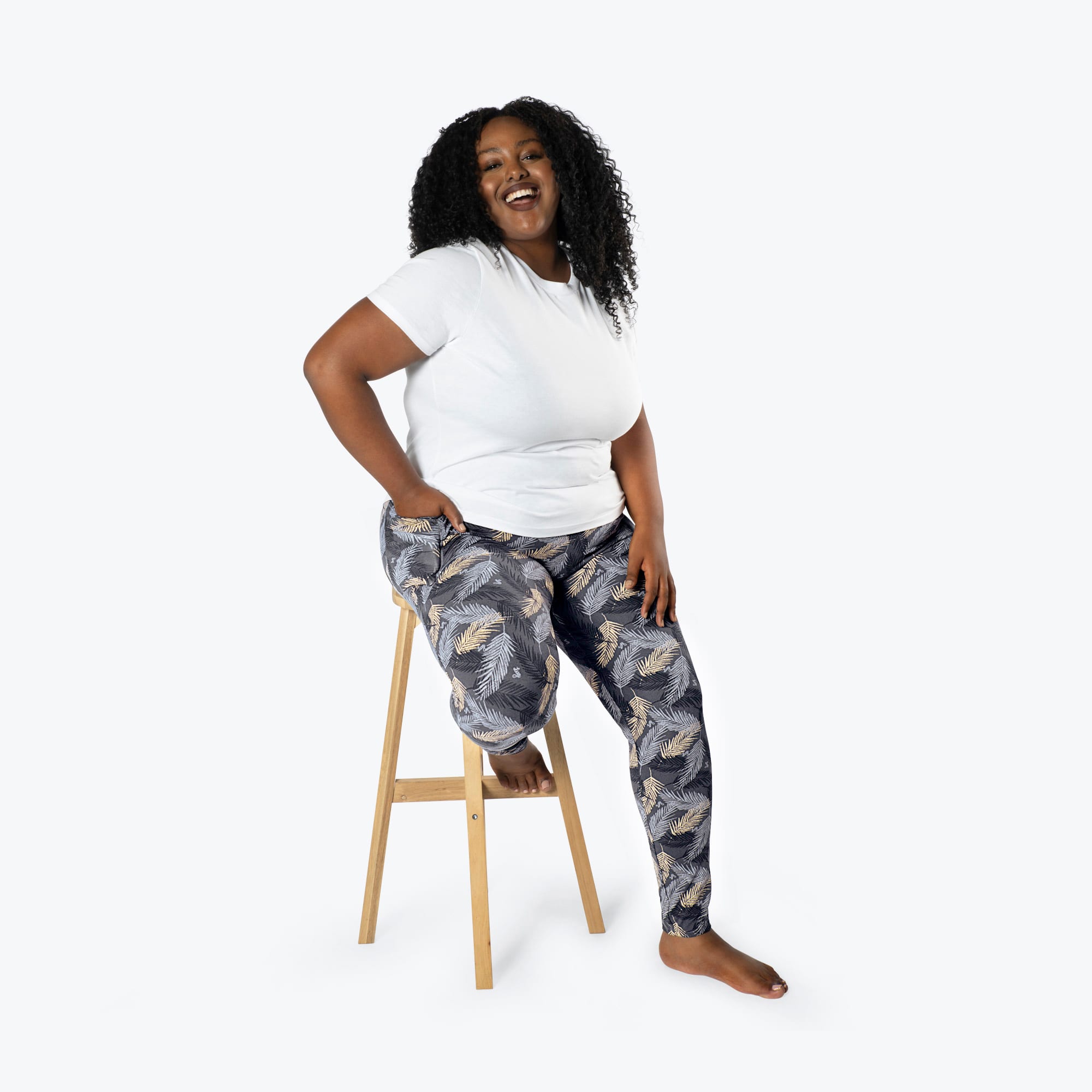 Lugging Ankle Leggings - Prints - TROPICAL FOG - Lugging_TropicalFog_XL_01b