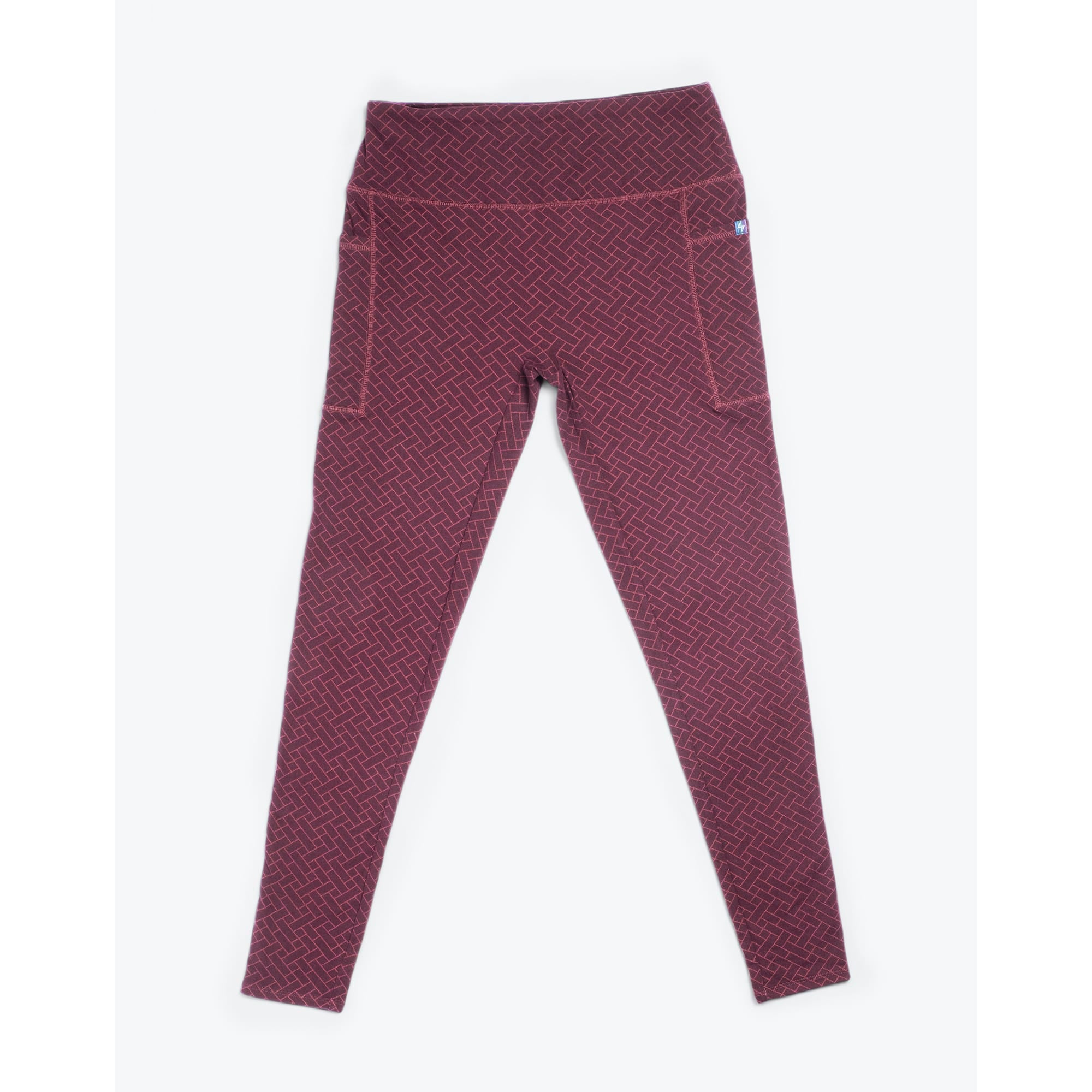 Lugging Ankle Leggings - Solids - WINE RED - Lugging_WineRed_Flatlay_b9e82f15-62ae-40ba-a90a-93625c85d281